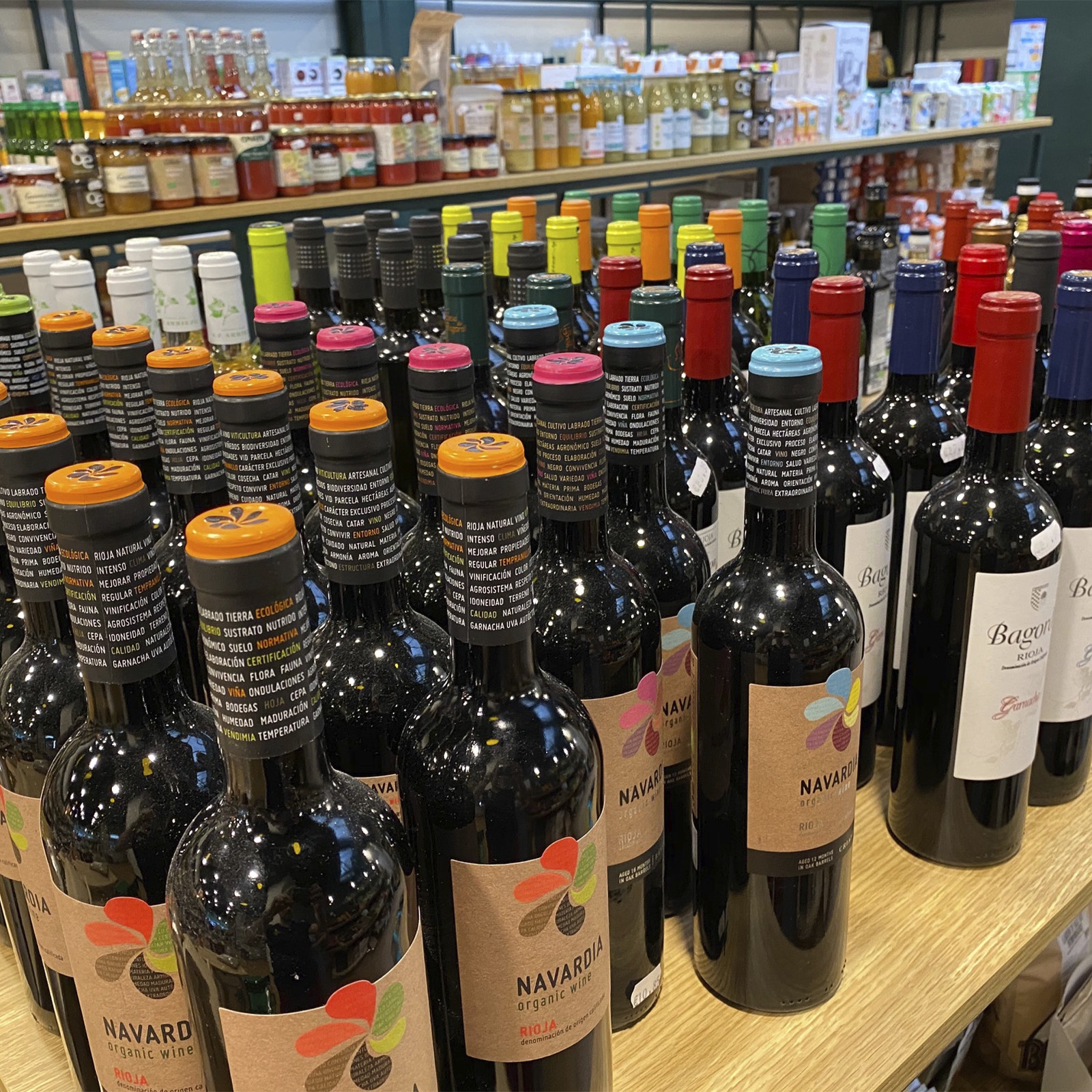 Orlegi vista sección vinos