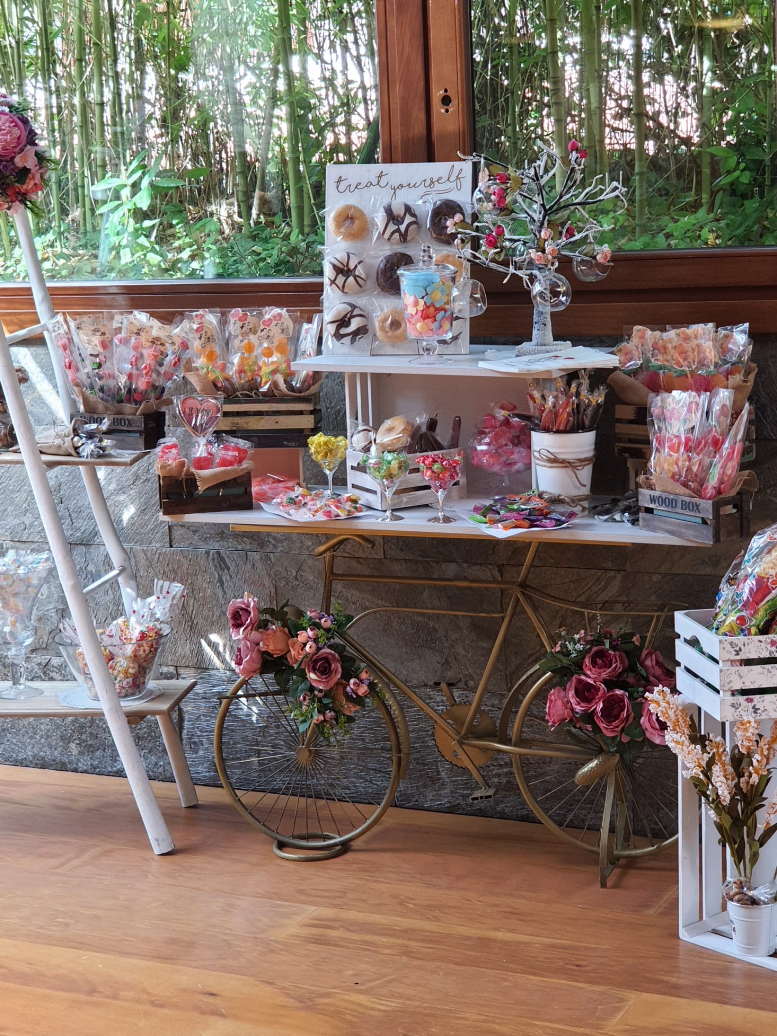 candy bar con bici