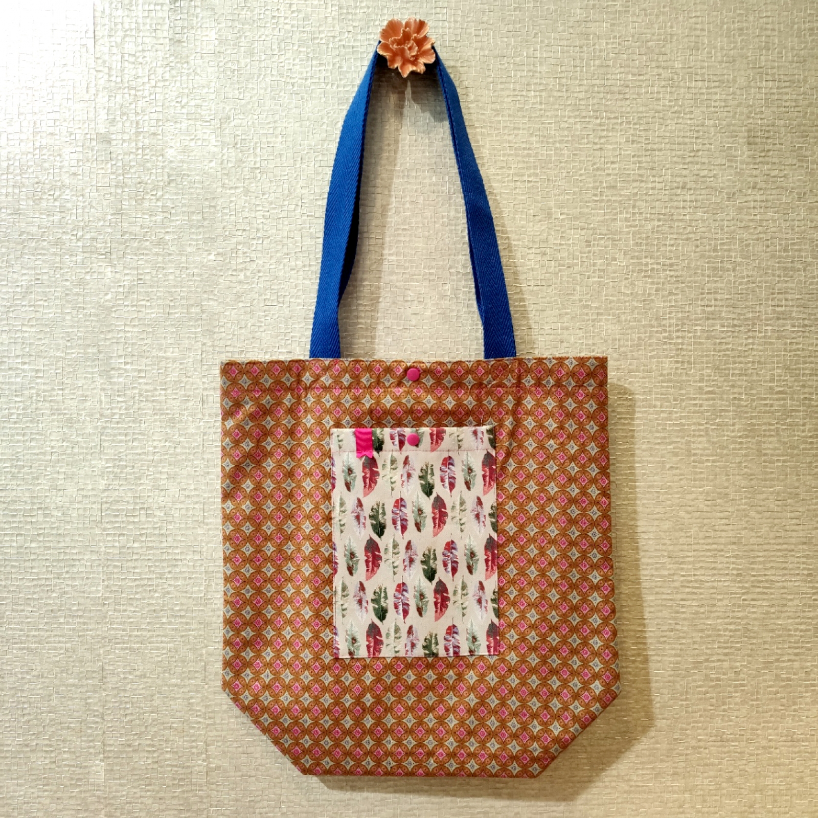 totebag, bolso, tela estampada, bolso ligero, errenteria, bambola, guipuzcoa, pieza unica