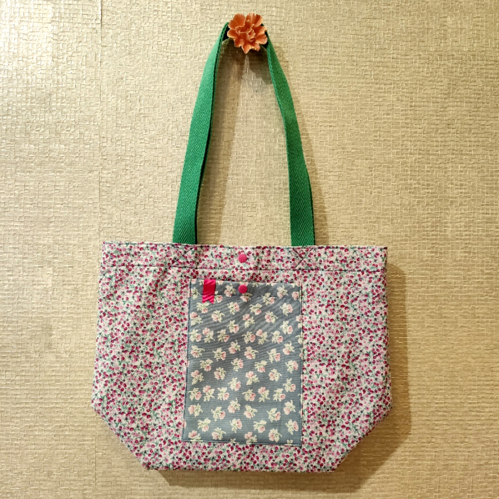 totebag, bolso, tela estampada, bolso ligero, errenteria, bambola, guipuzcoa, pieza unica