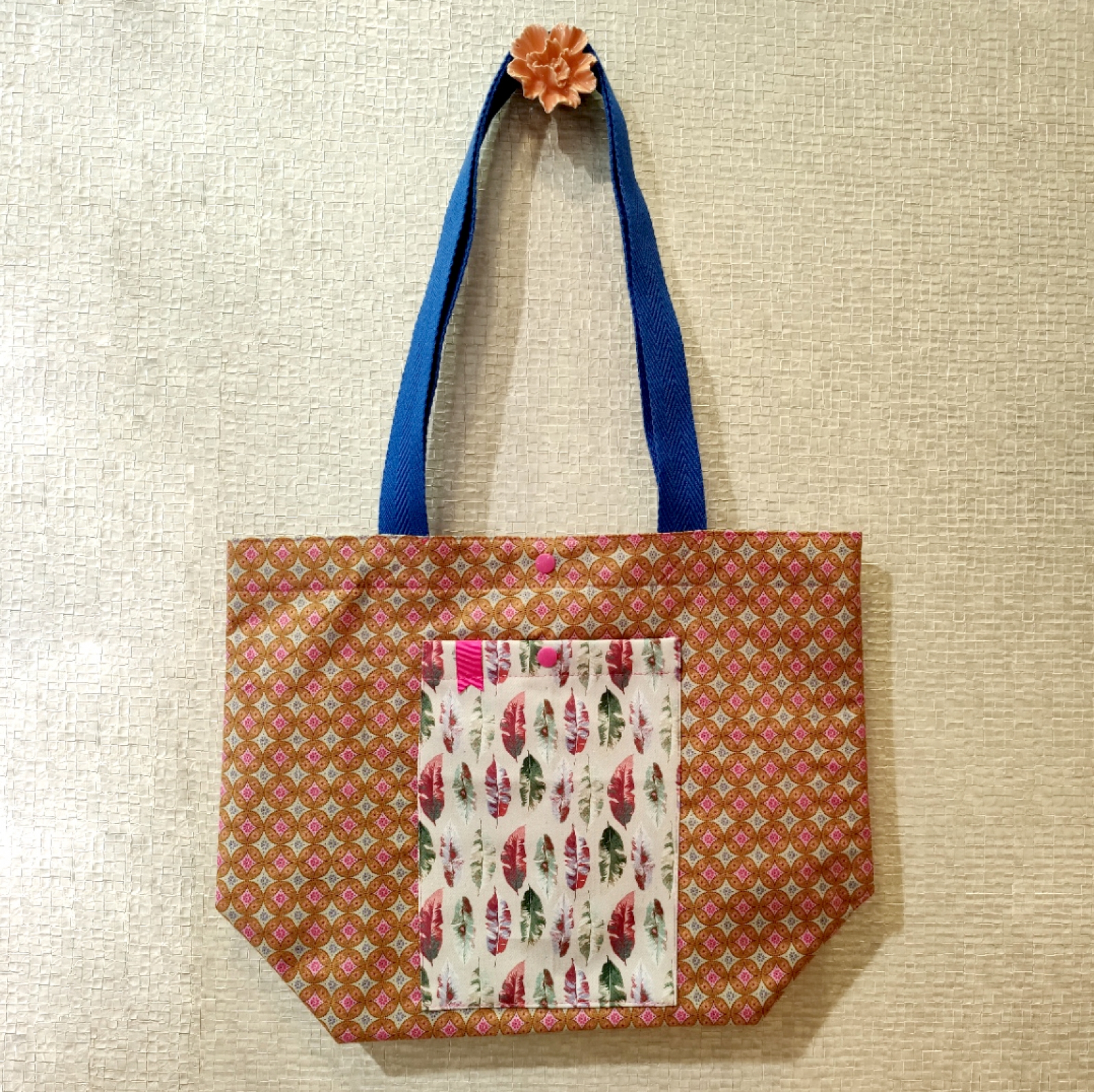 totebag, bolso, tela estampada, bolso ligero, errenteria, bambola, guipuzcoa, pieza unica