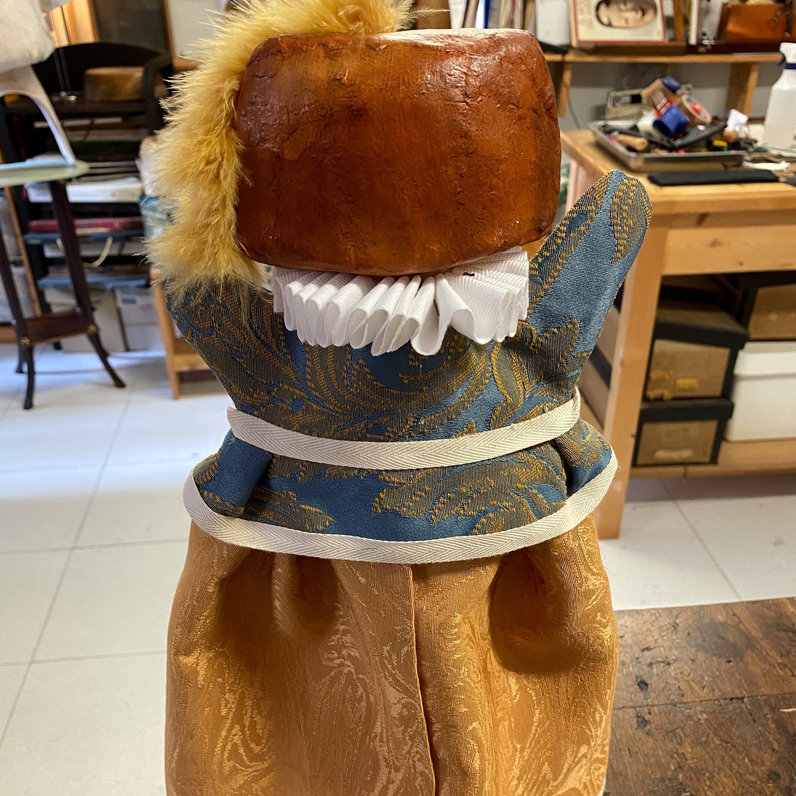 marioneta artesanal de guante - menina - hondarribia