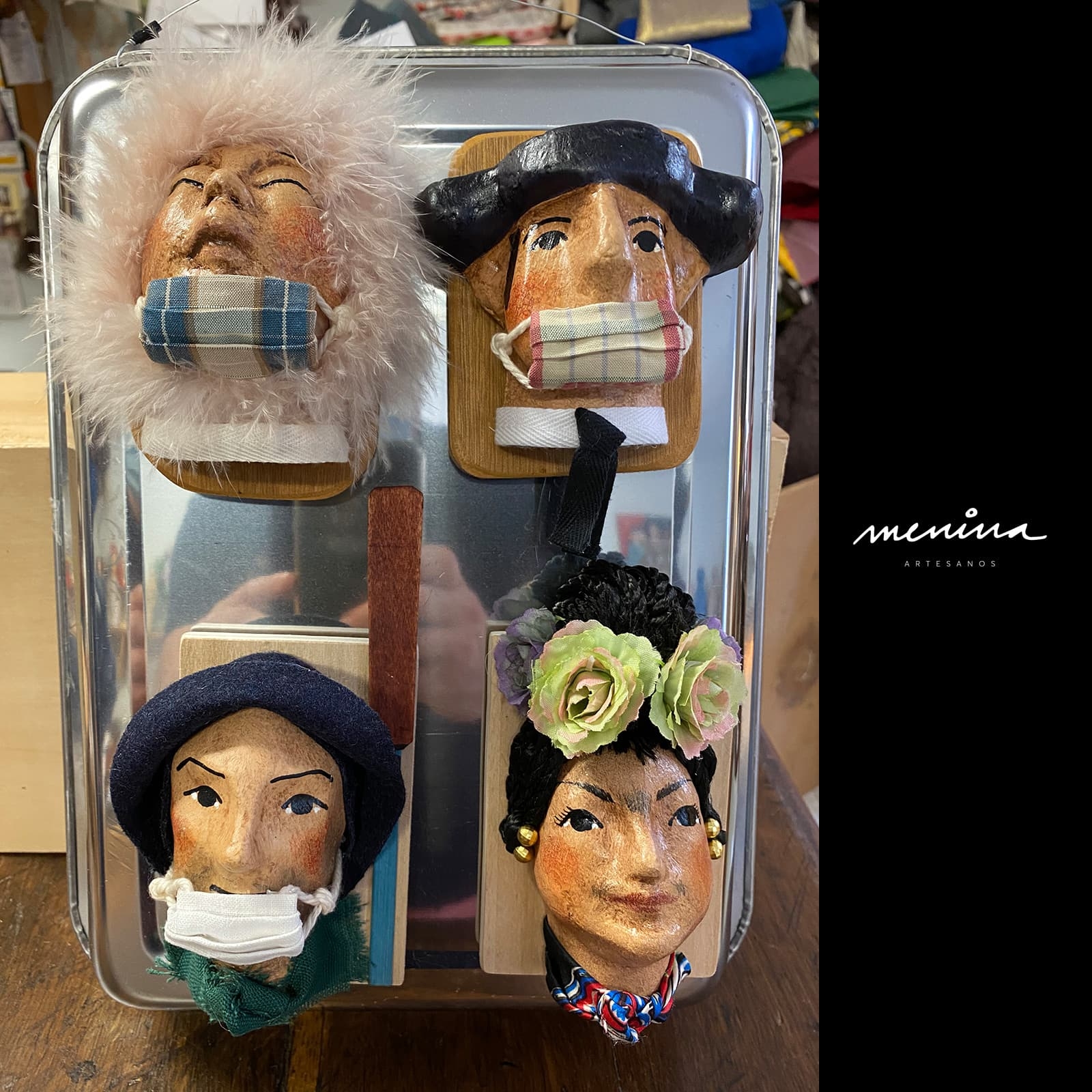 imanes artesanales - menina - hondarribia