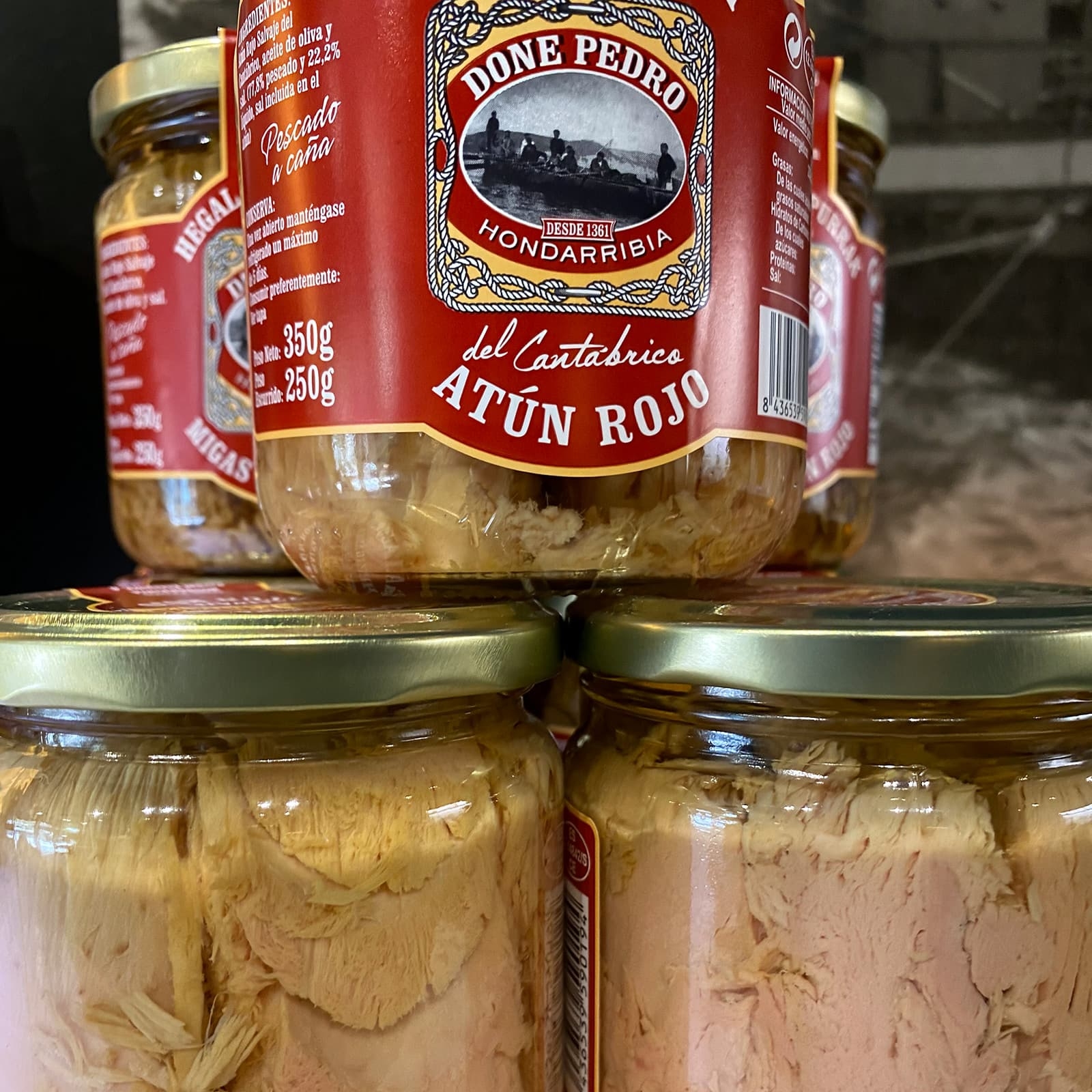 Atún Rojo Salvaje - Tarro 350 gr - Done Pedro - Hondarribia