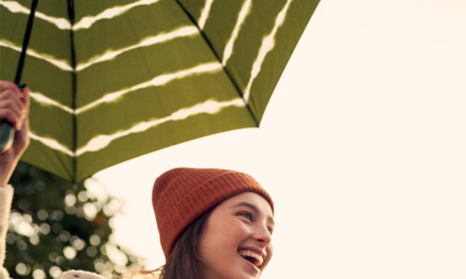 PARAGUAS LARGO TIED DYE VERDE