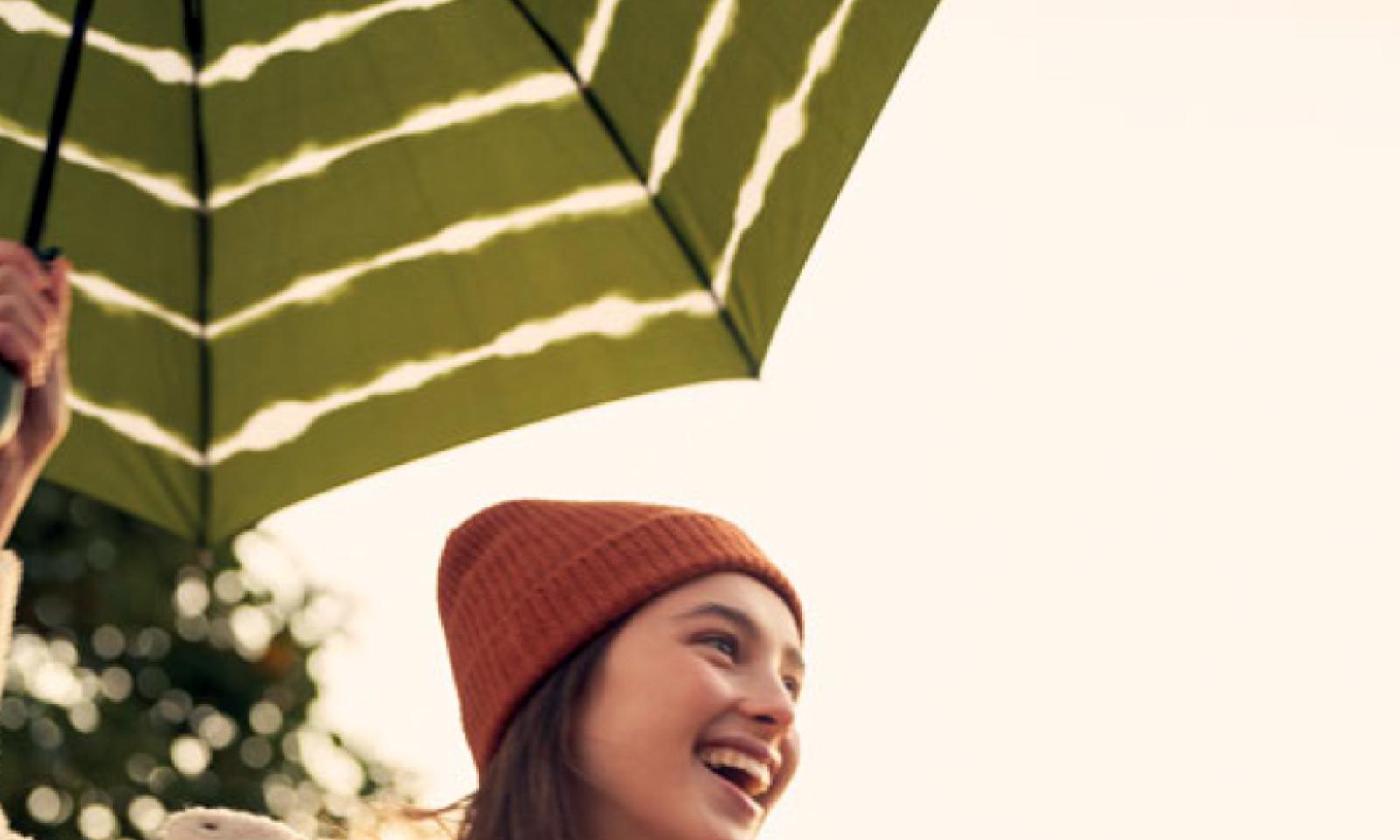 PARAGUAS LARGO TIED DYE FUXIA