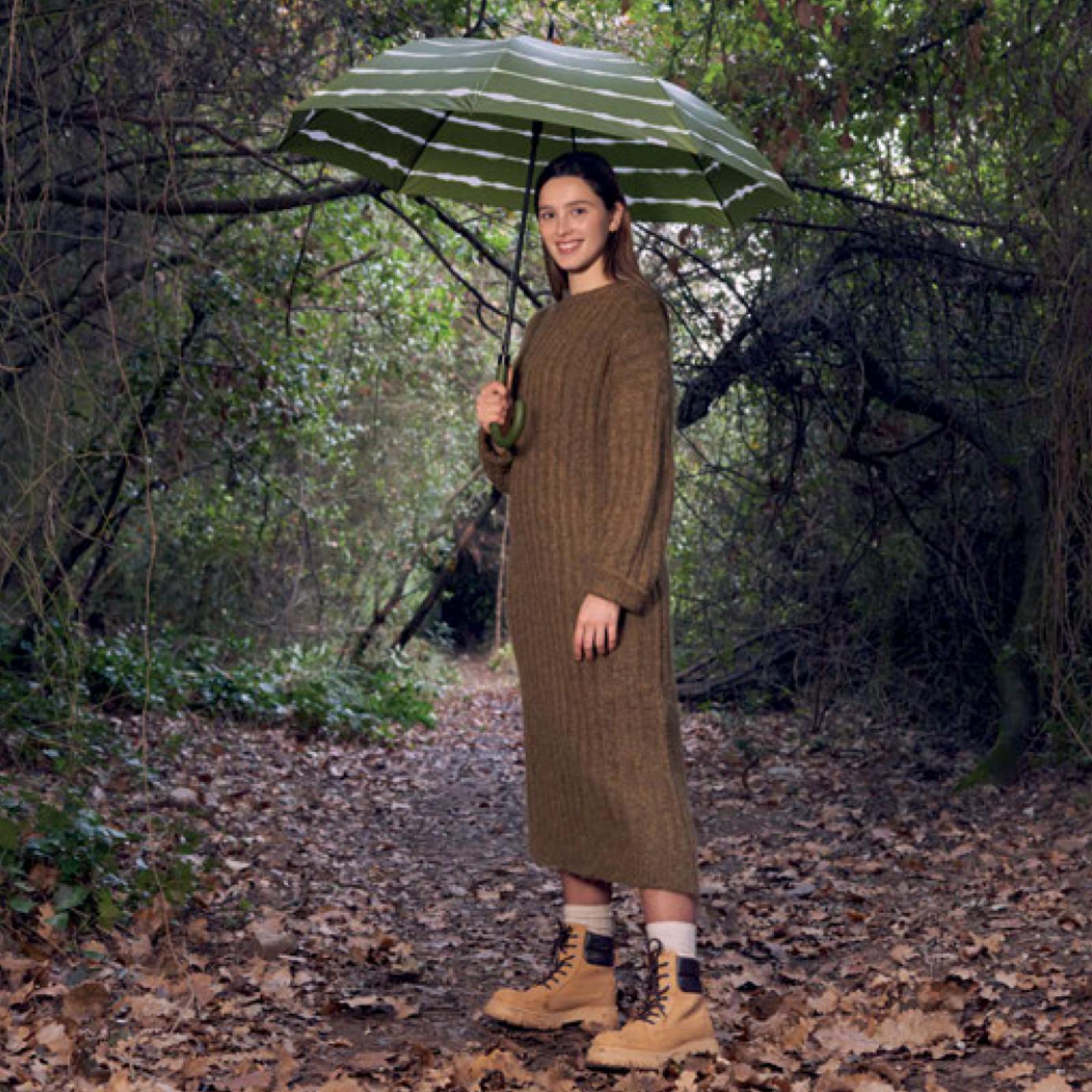 PARAGUAS LARGO TIED DYE FUXIA