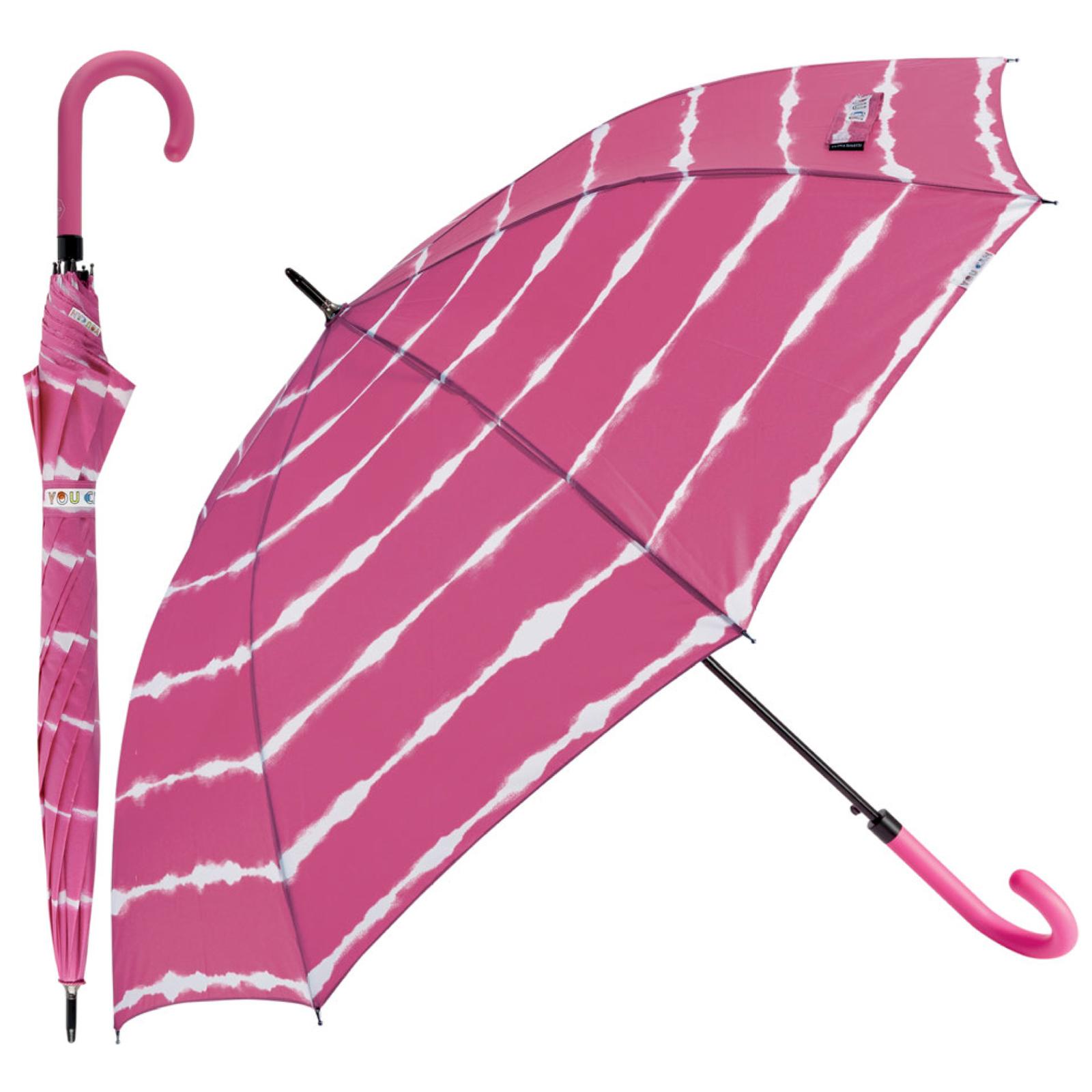 PARAGUAS LARGO TIED DYE FUXIA