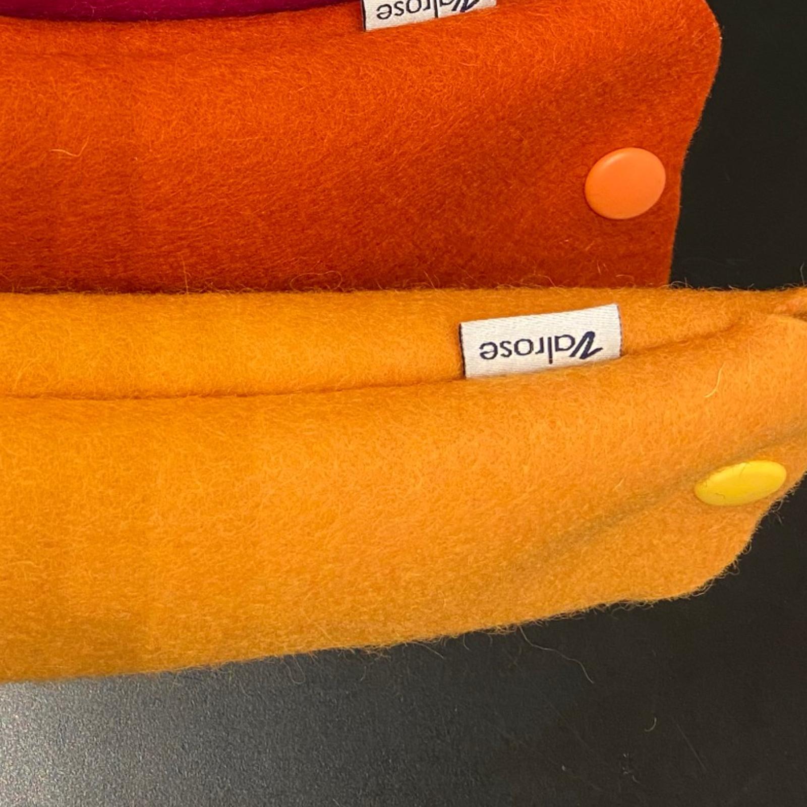 Funda artesanal para gafa en fieltro amarillo