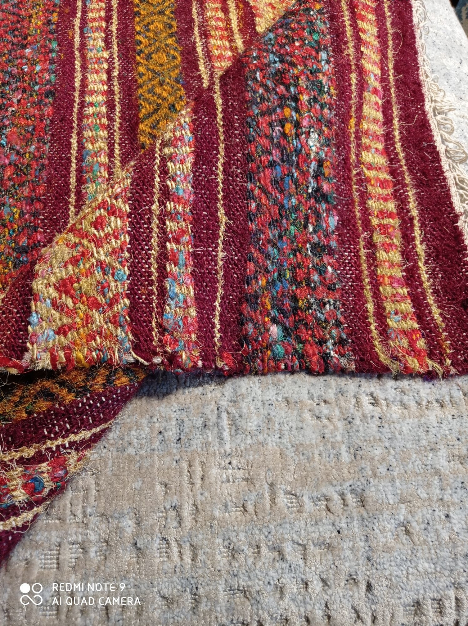 Kilim sari silk