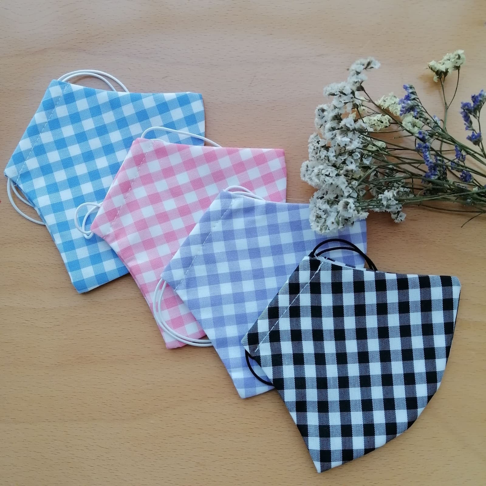 CHERUBINA MASK Vichy azul