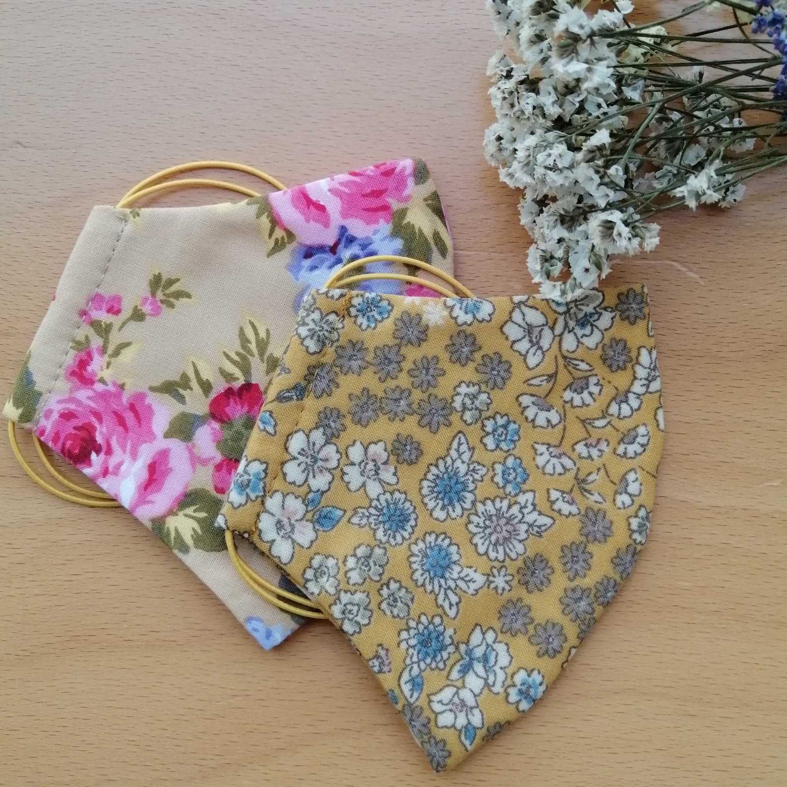 CHERUBINA MASK Flores Mostaza