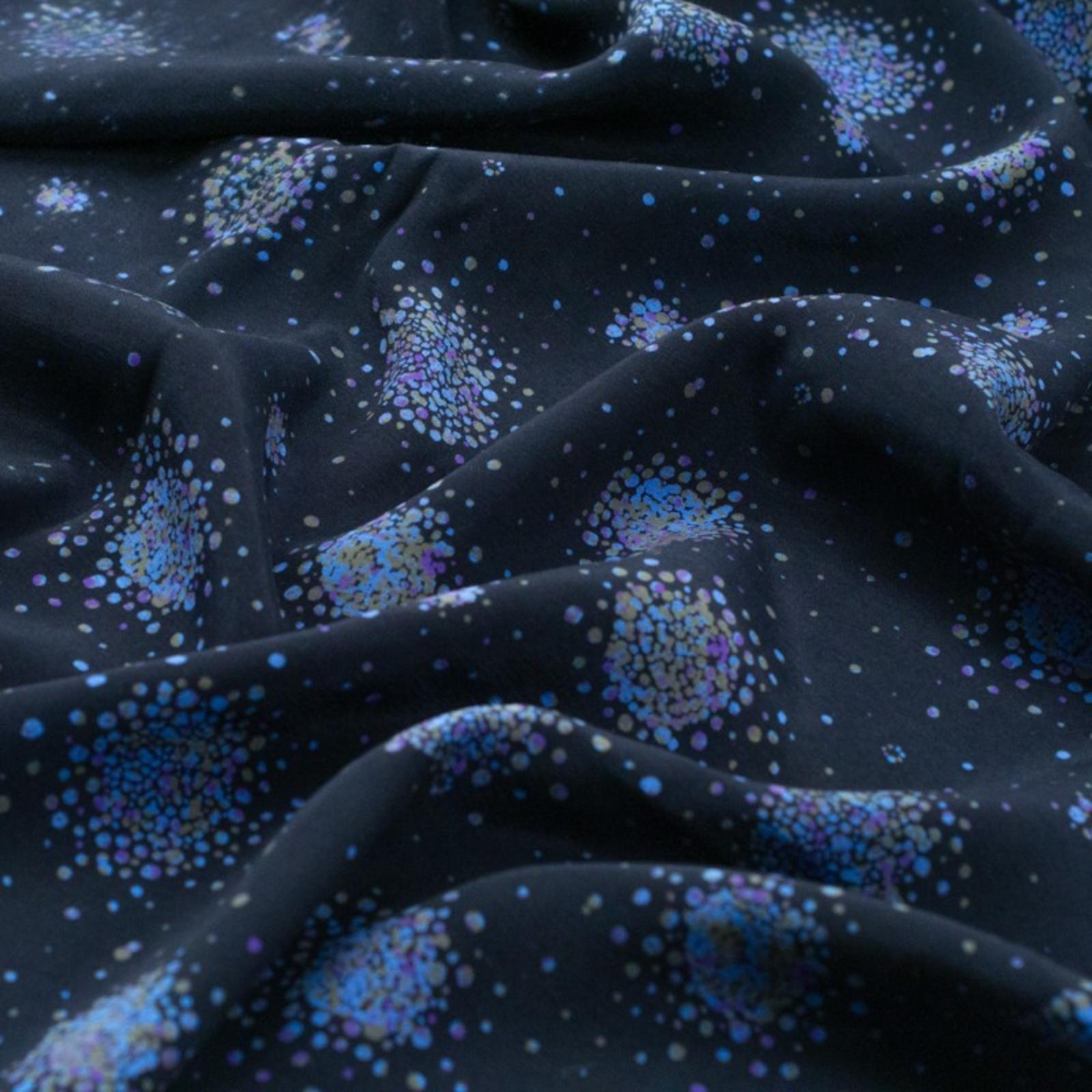 Tela de viscosa crculos en flor