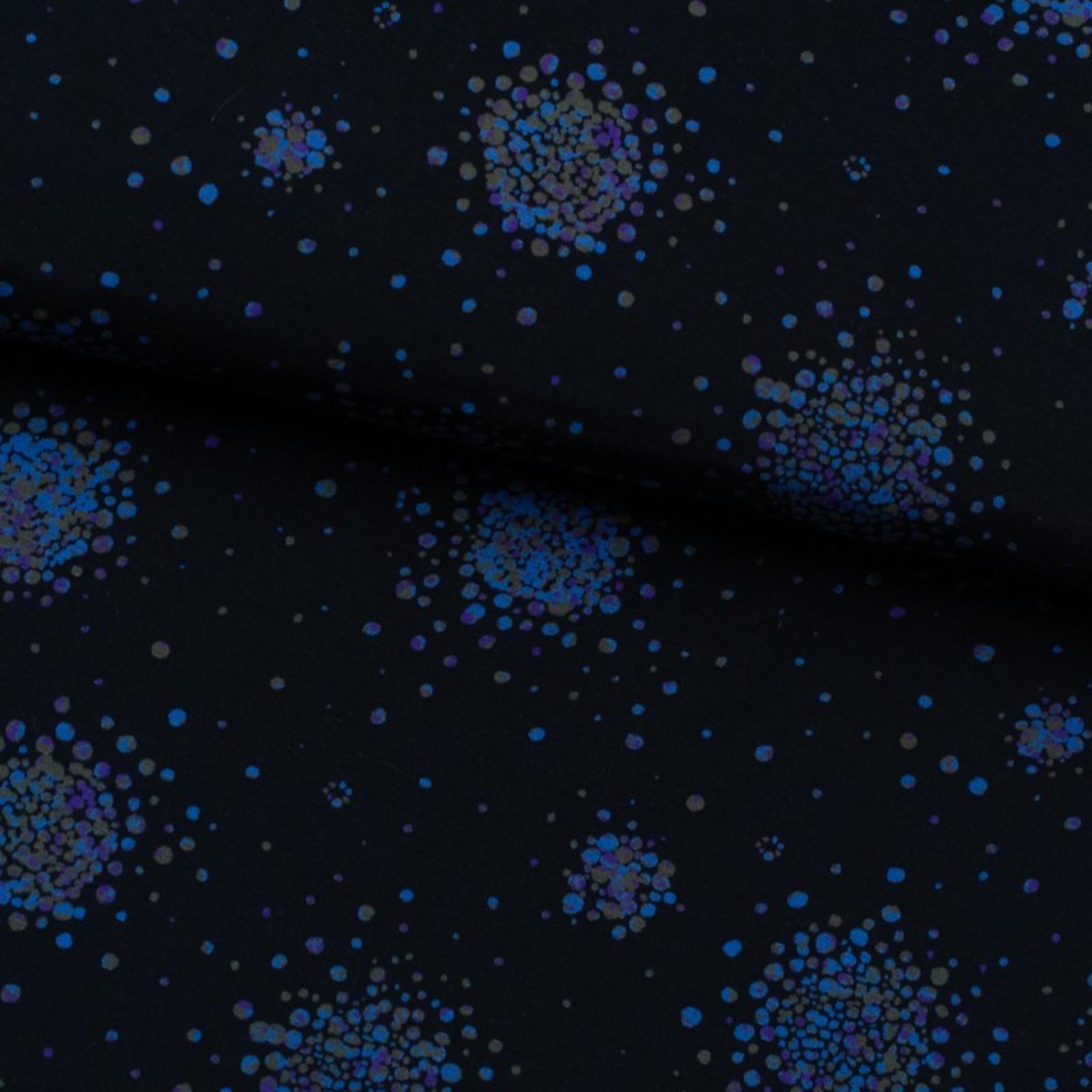 Tela de viscosa círculos en flor