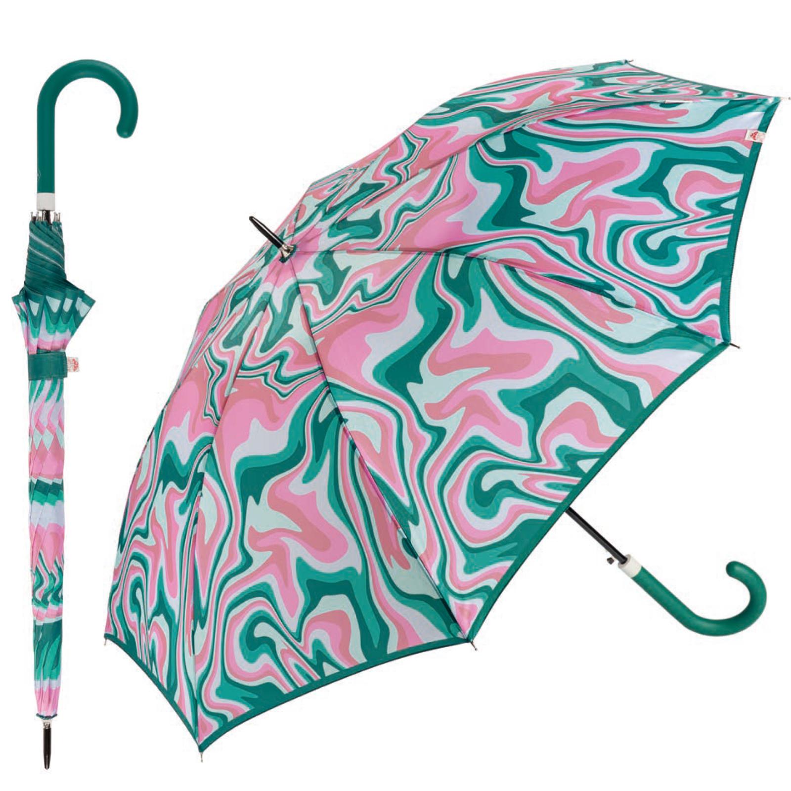 PARAGUAS LARGO PSICODELICO ESMERALDA