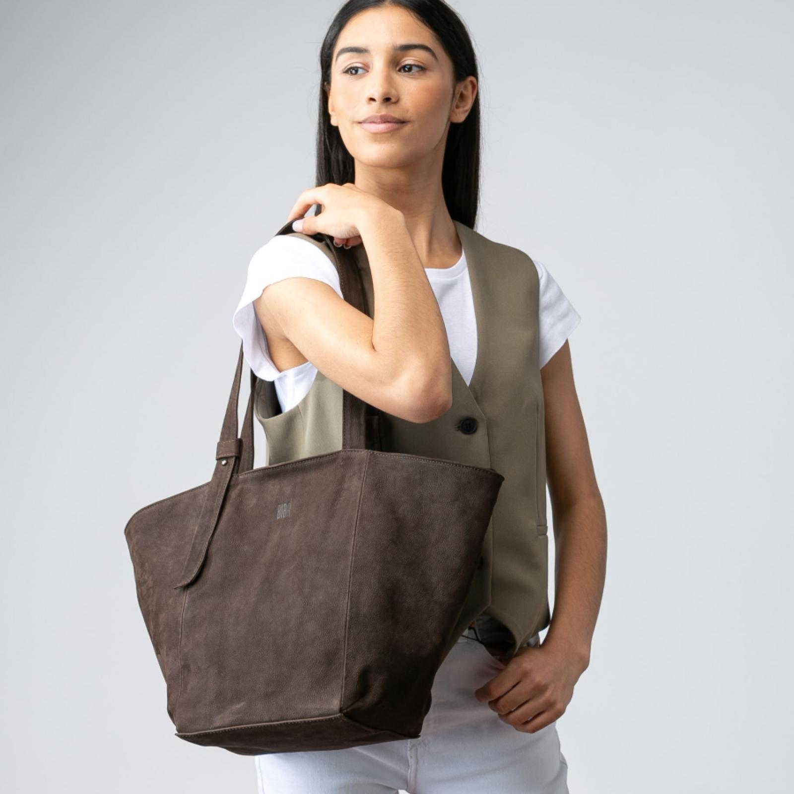 BOLSO DE HOMBRO ANGELINE MARRON