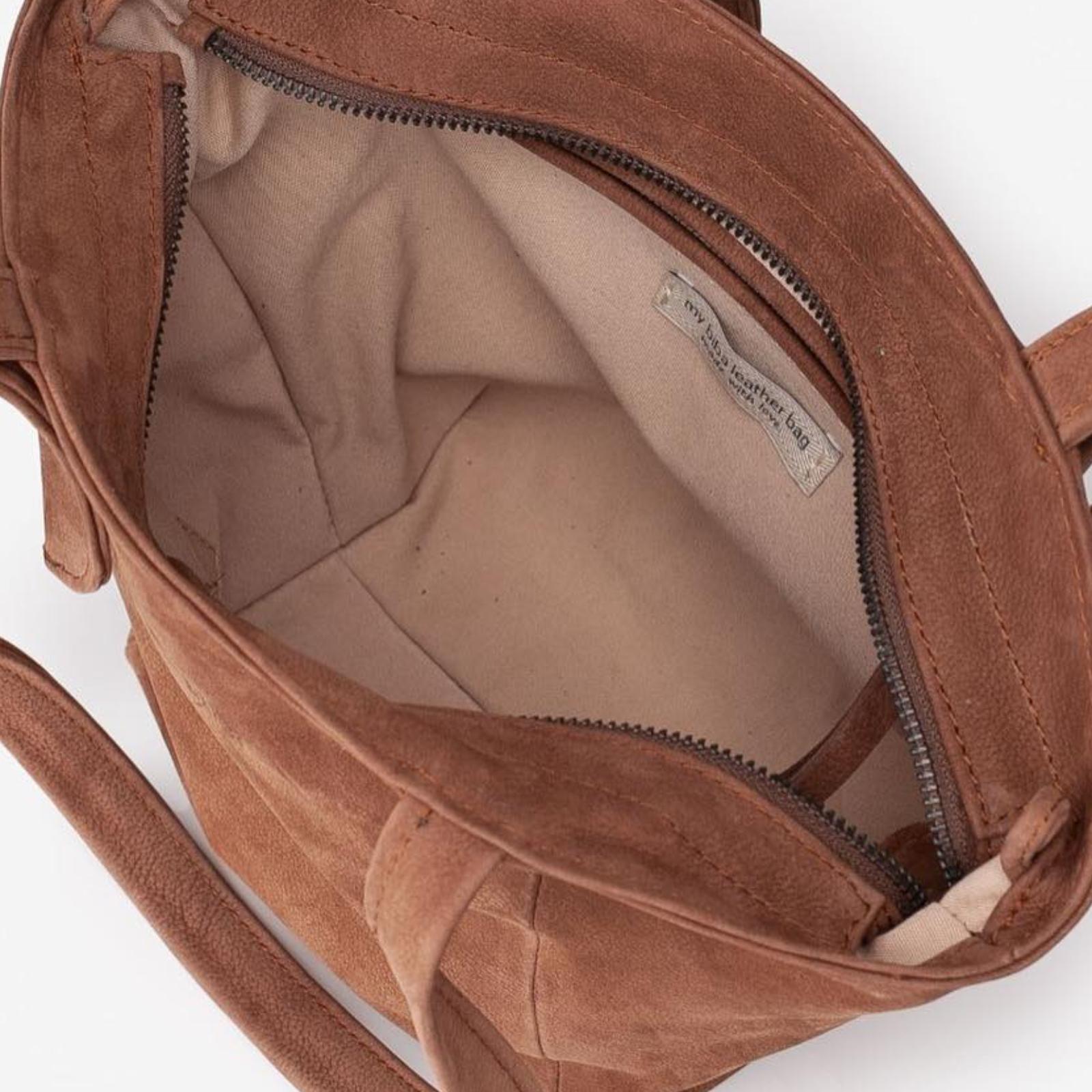 BOLSO DE HOMBRO ANGELINE MARRON