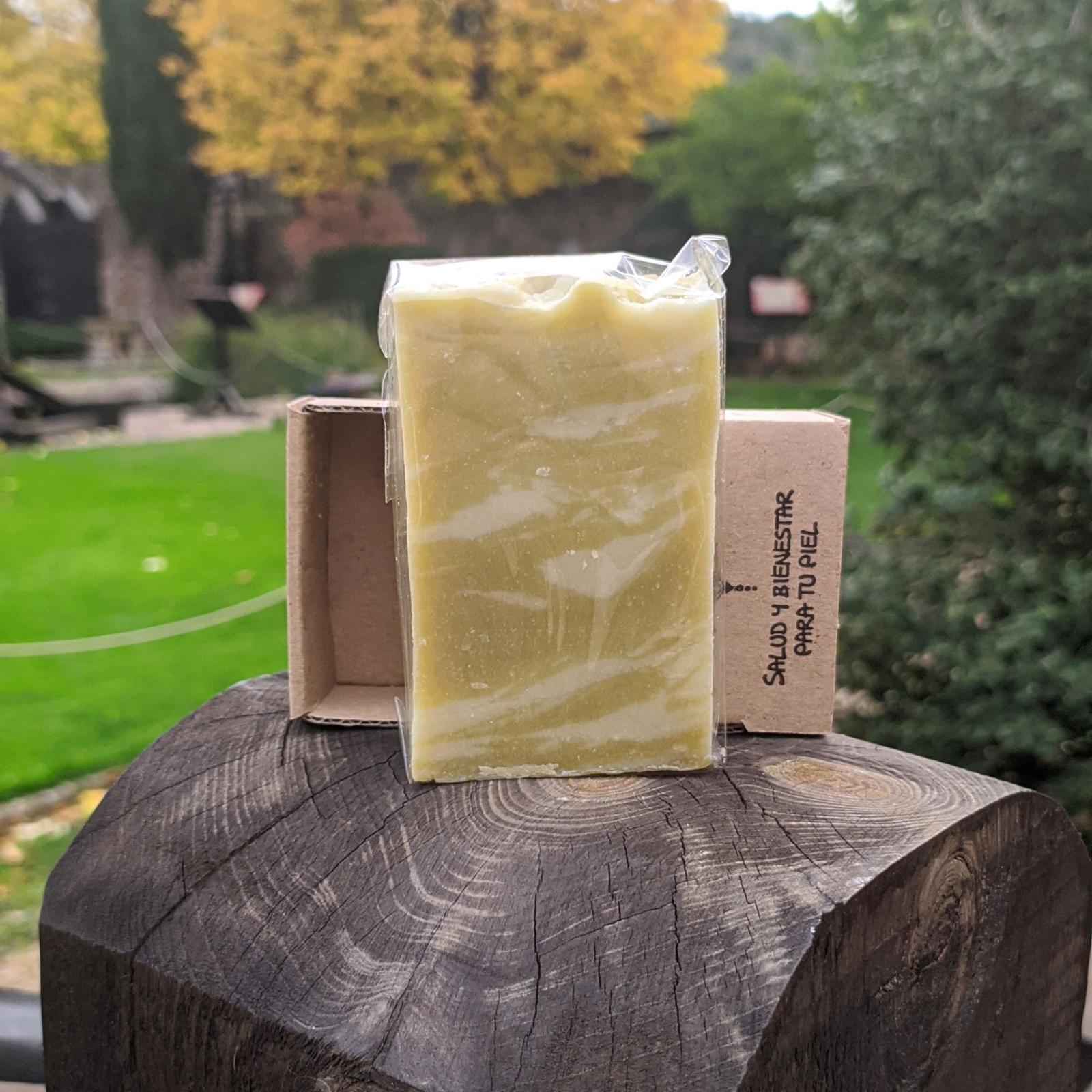 JABON ARTESANO ACEITE DE ARGN  con bolsito de yute