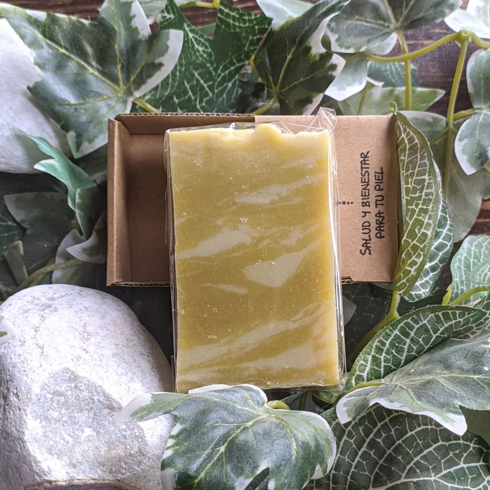 JABON ARTESANO ACEITE DE ARGN  con bolsito de yute