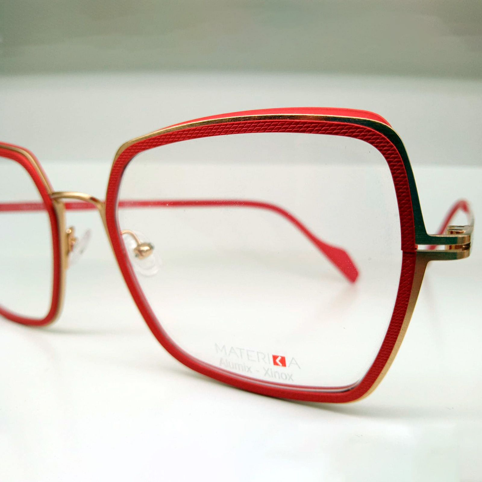 Montura de gafa graduada Matérika Brille by Look Roja