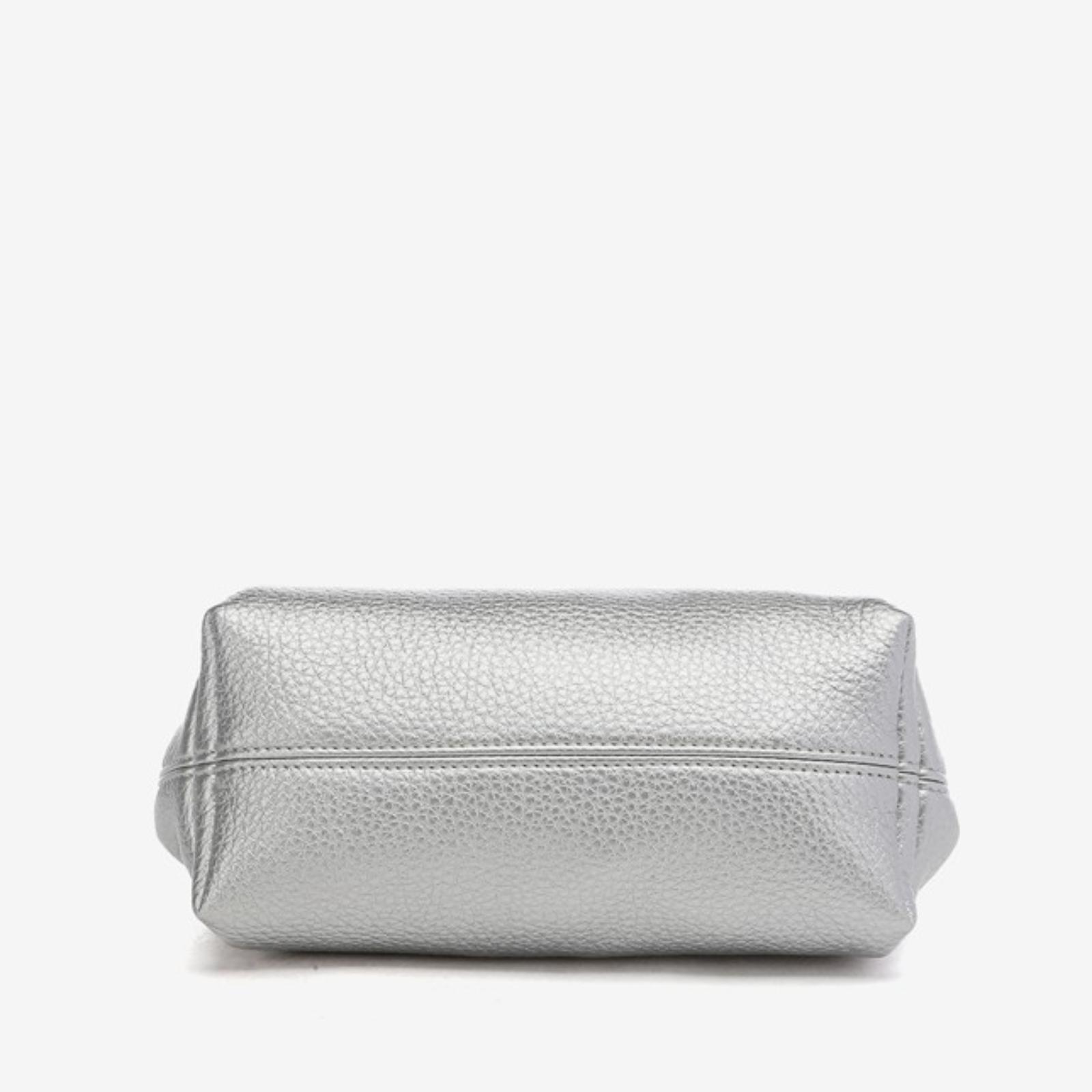 BOLSO BANDOLERA PLATEADO