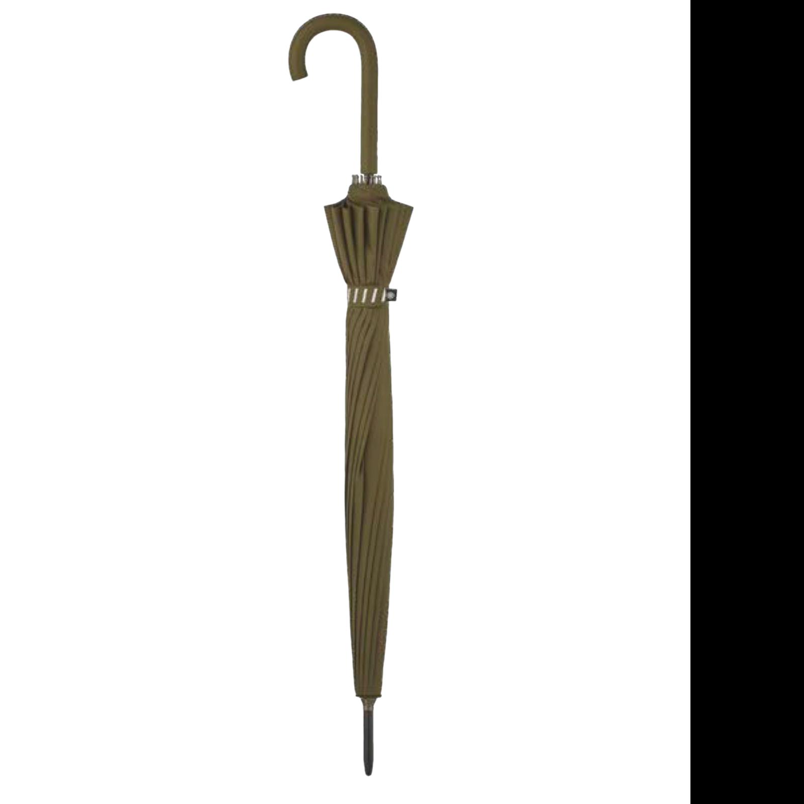 PARAGUAS LARGO LISO DOBLE VARILLA KAKI