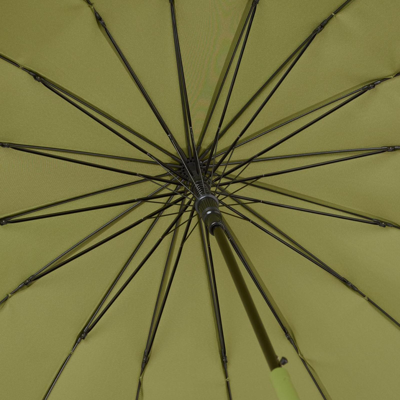 PARAGUAS LARGO LISO DOBLE VARILLA KAKI
