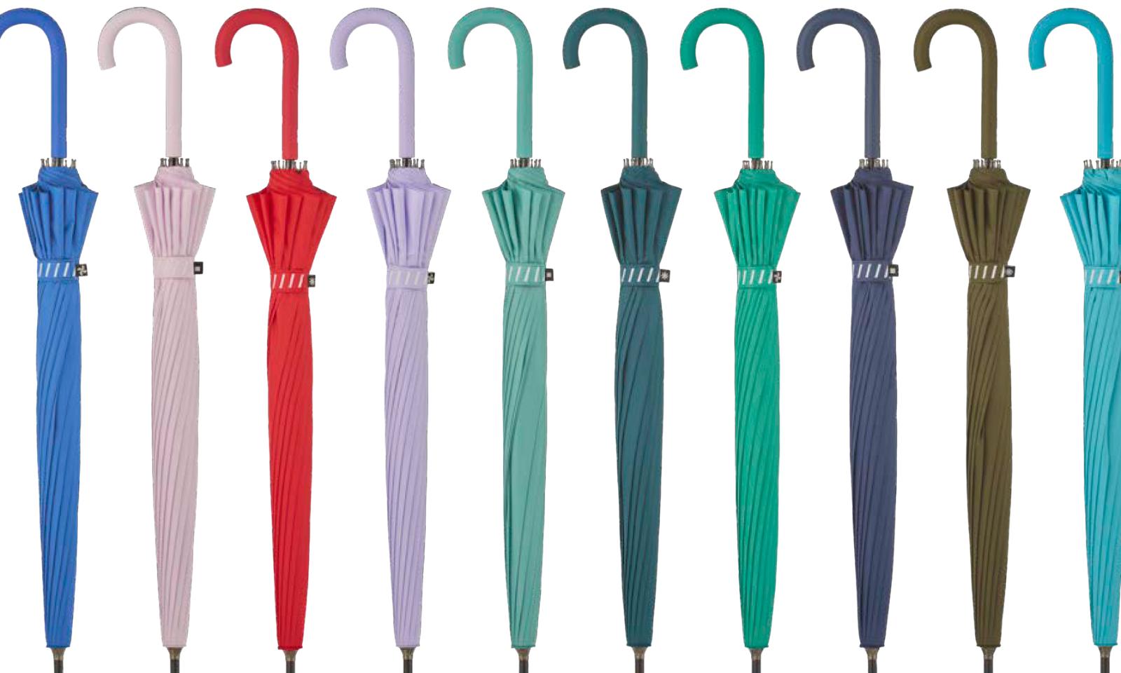 PARAGUAS LARGO LISO DOBLE VARILLA ROSITA