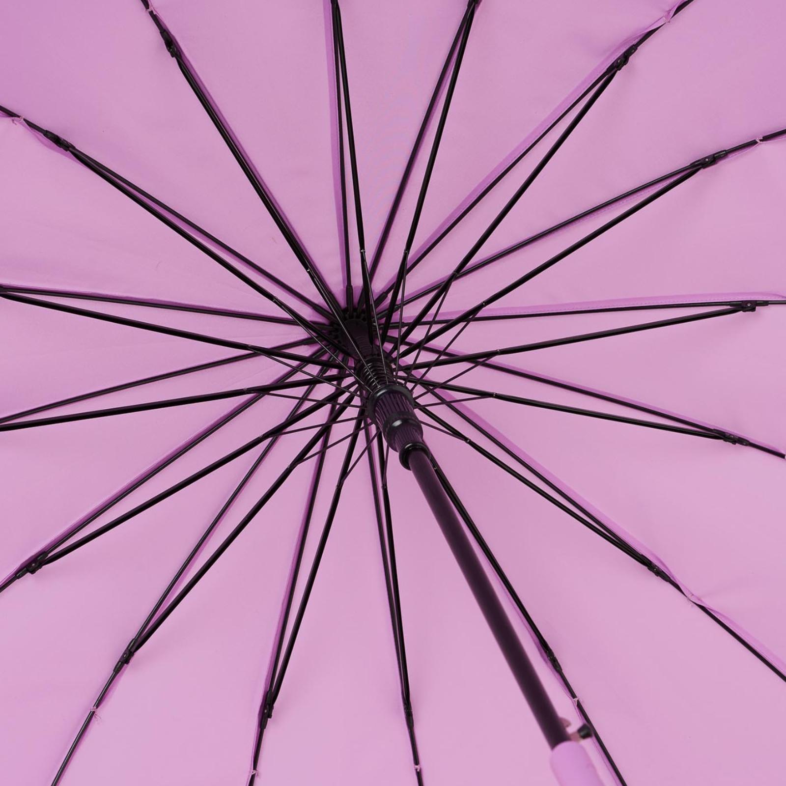 PARAGUAS LARGO LISO DOBLE VARILLA ROSITA