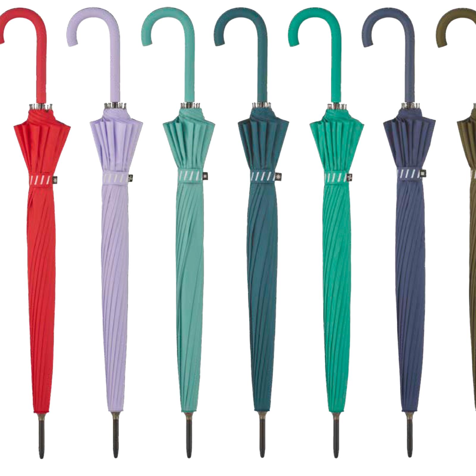 PARAGUAS LARGO LISO DOBLE VARILLA LILA