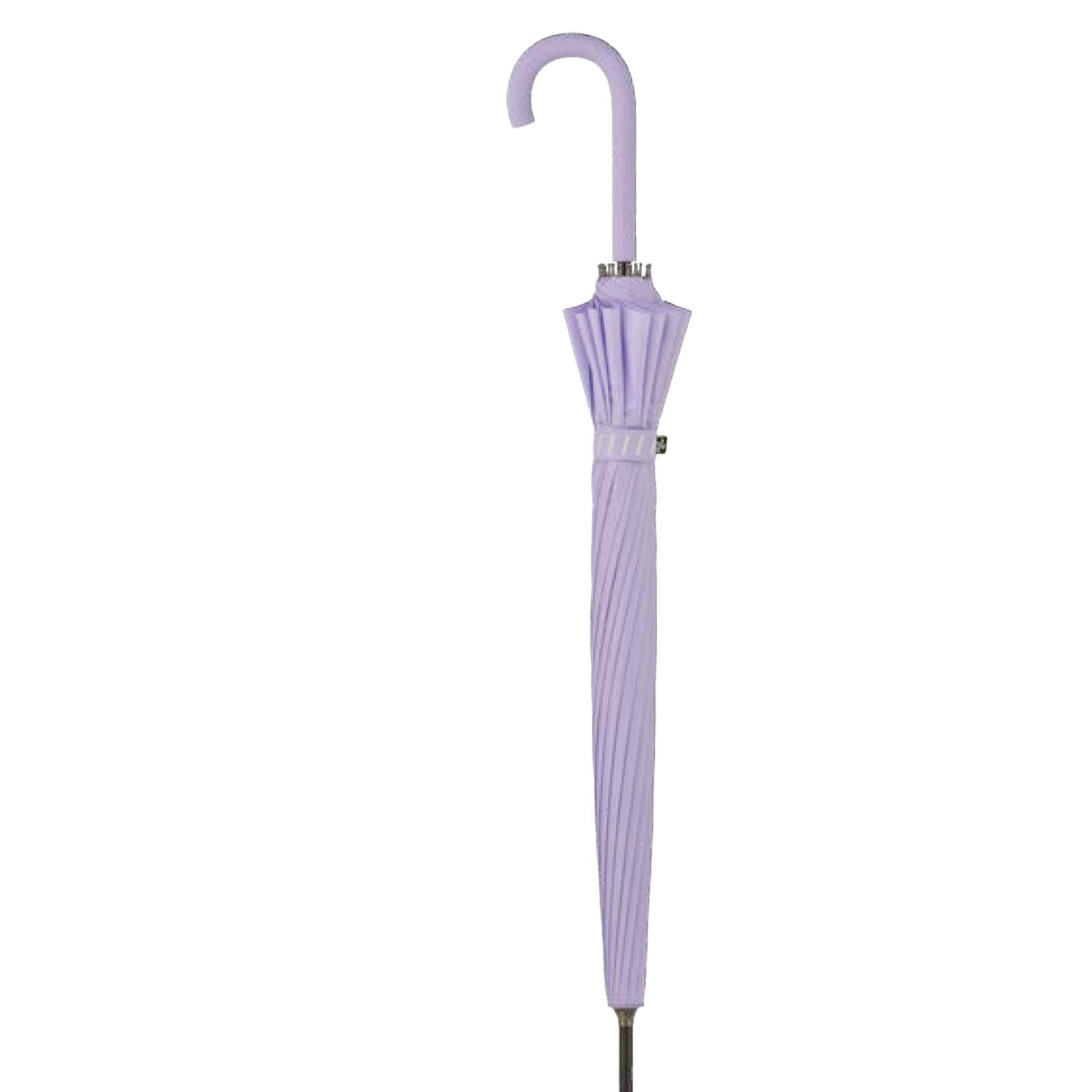PARAGUAS LARGO LISO DOBLE VARILLA LILA