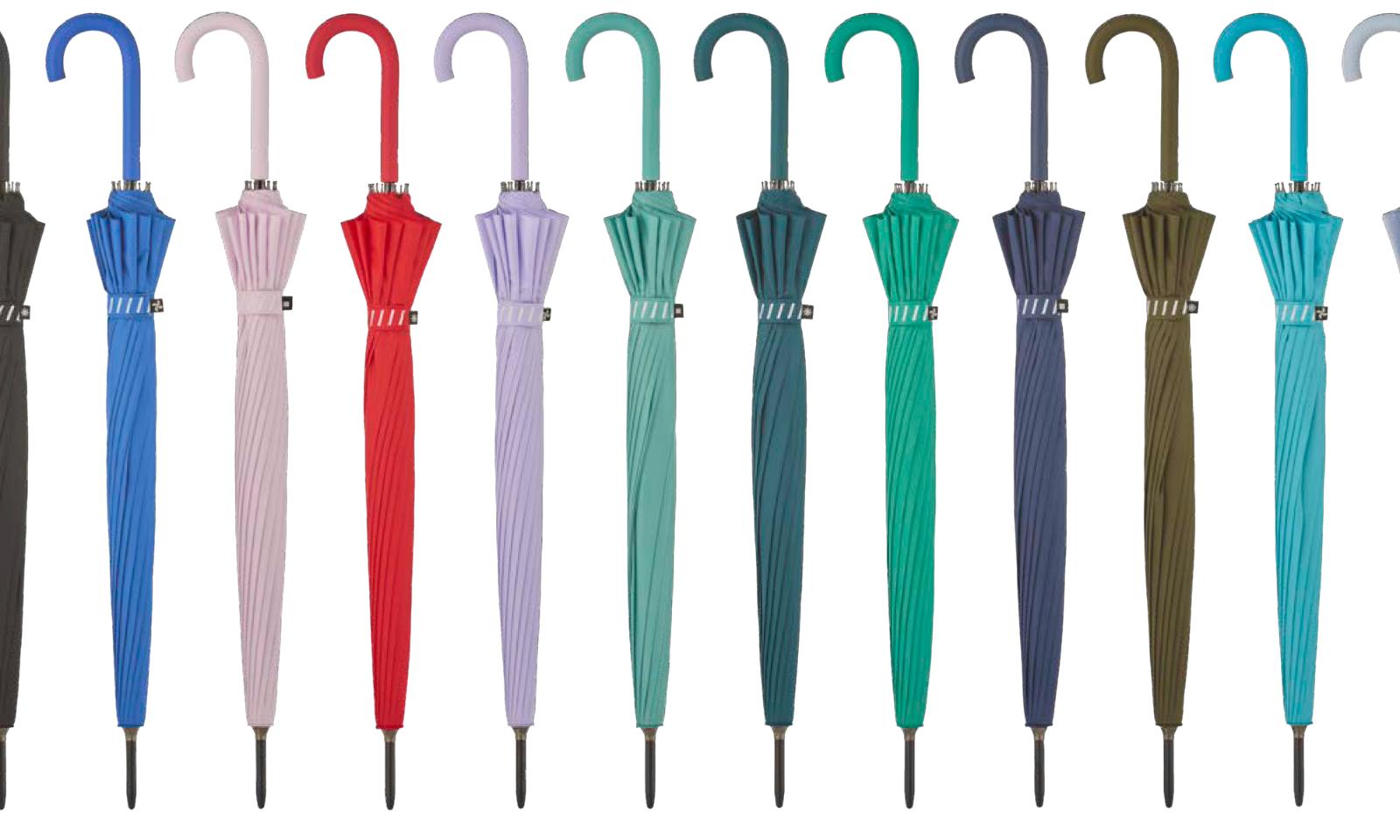 PARAGUAS LARGO LISO DOBLE VARILLA ESMERALDA