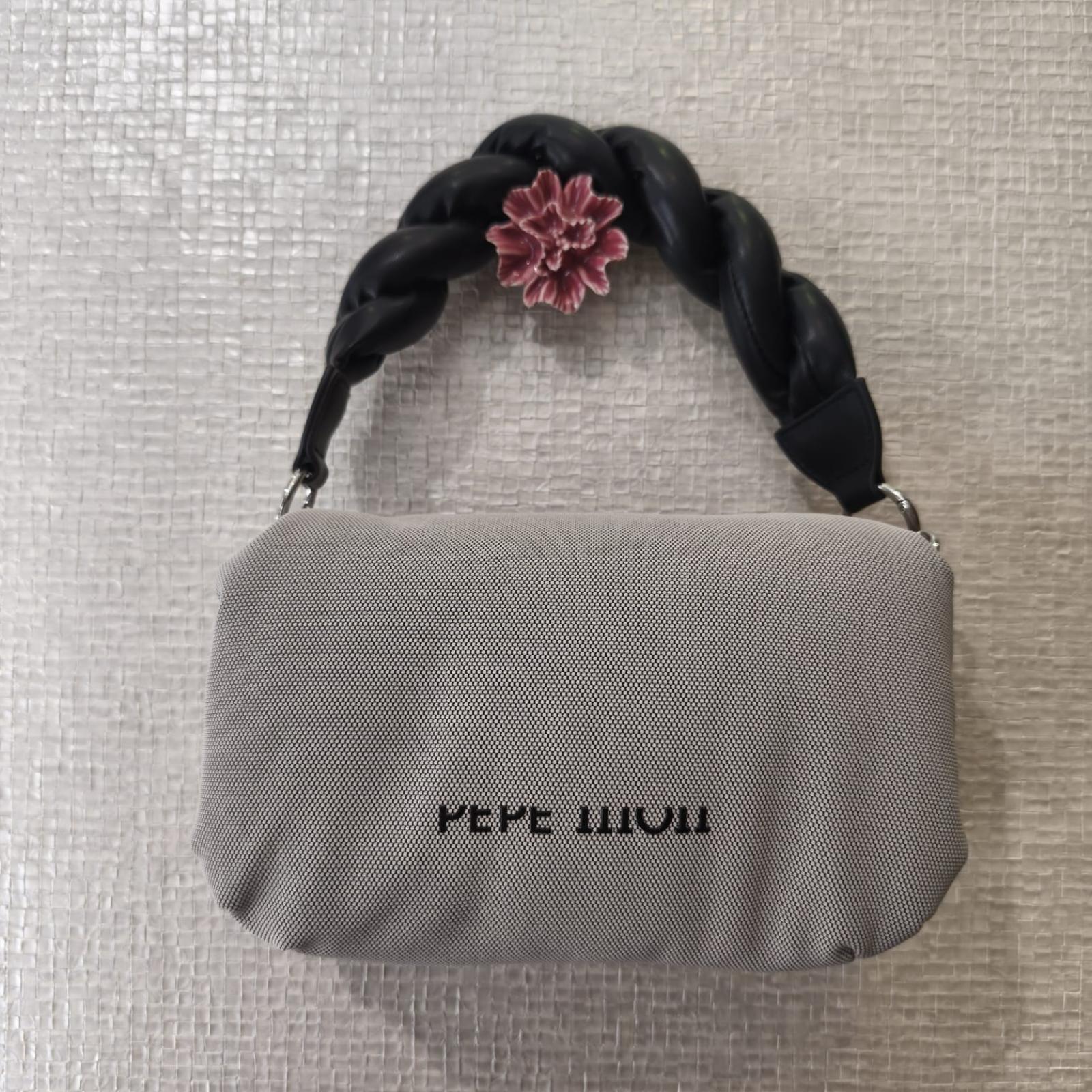 BOLSO DE MANO PEPE MOLL GRIS