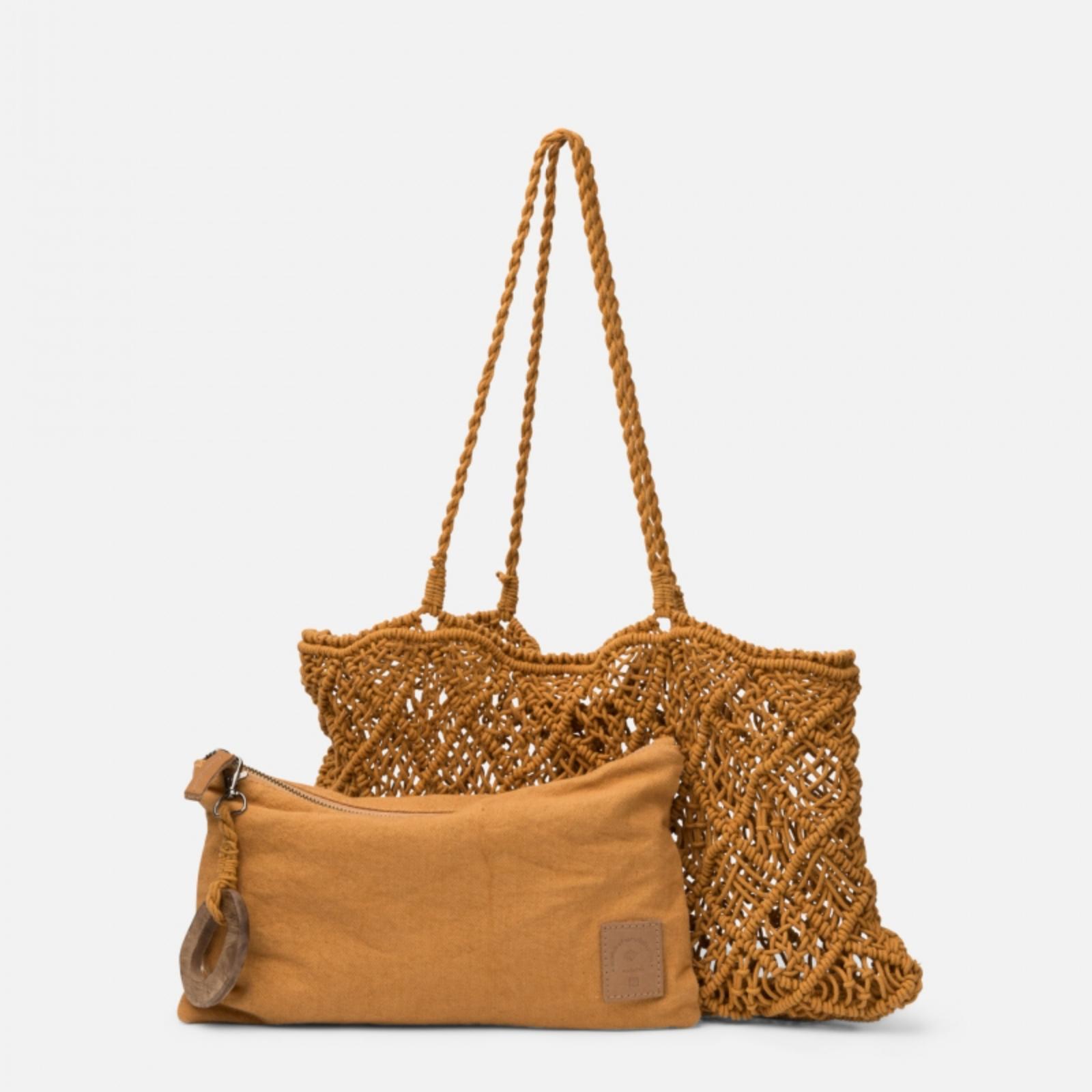 BOLSO DE HOMBRO SONORA MOSTAZA