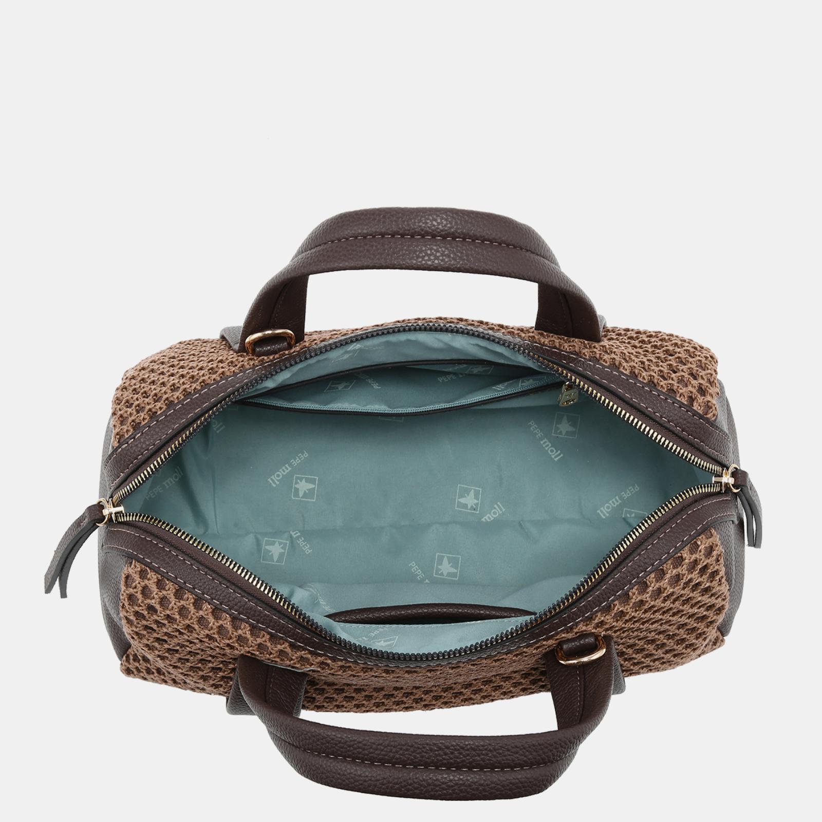 BOLSO DE MANO PEPE MOLL MARRON