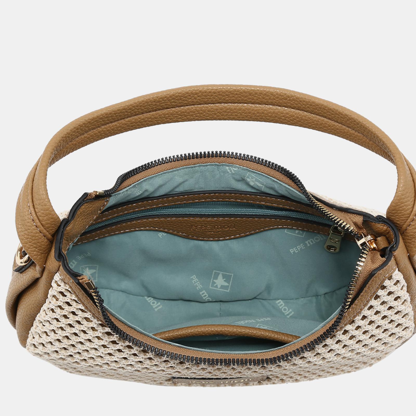 BOLSO DE MANO PEPE MOLL CAMEL