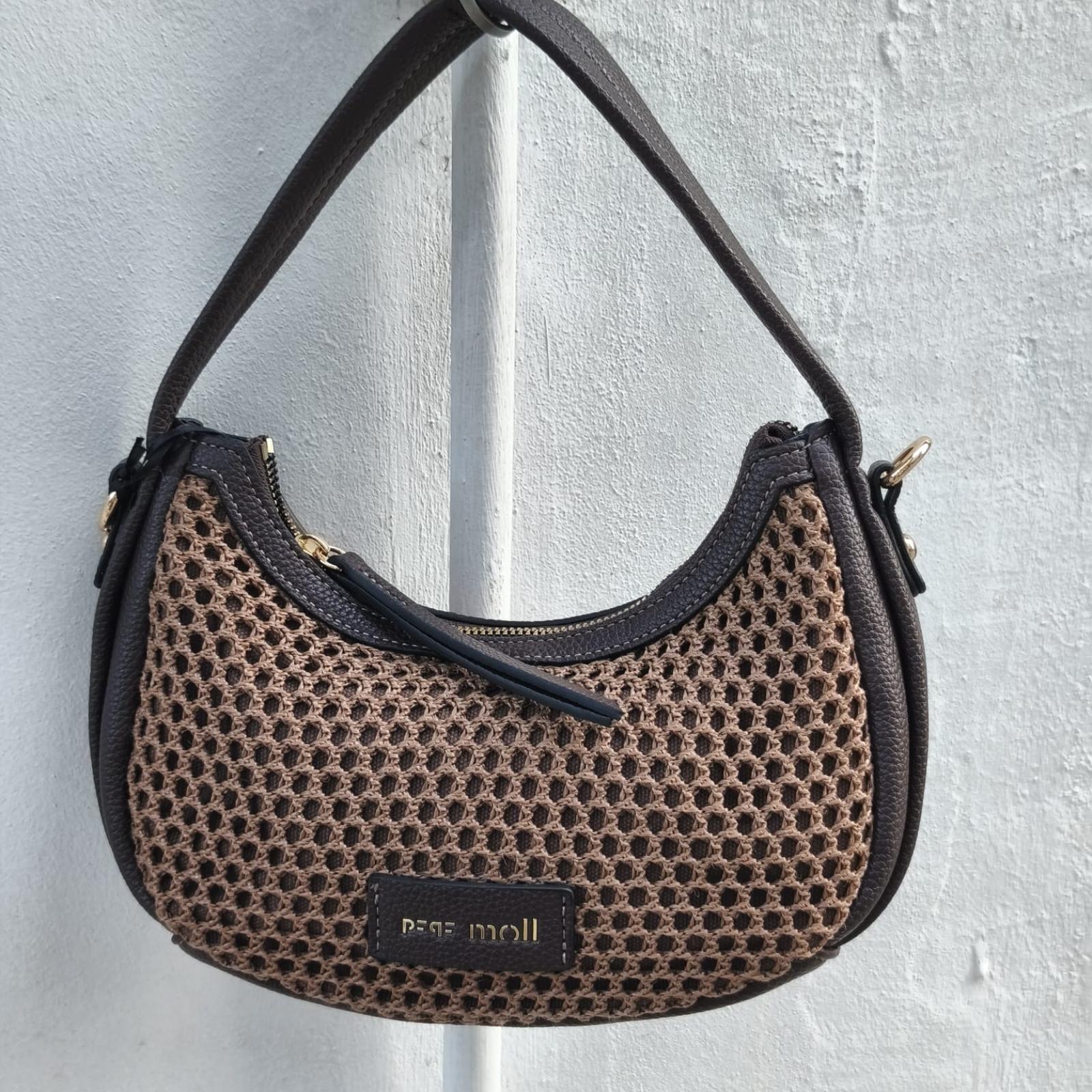 BOLSO DE MANO PEPE MOLL MARRON
