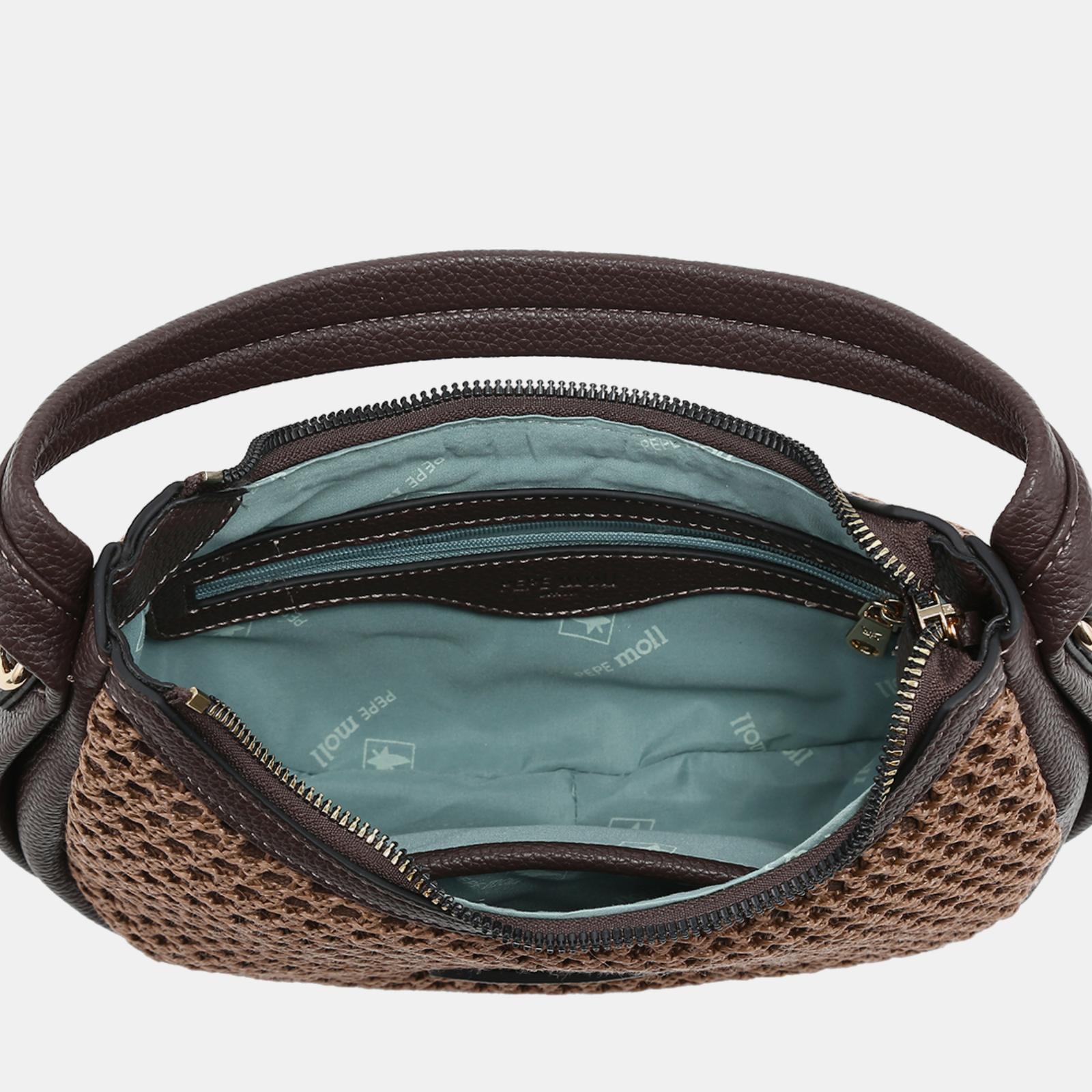 BOLSO DE MANO PEPE MOLL MARRON