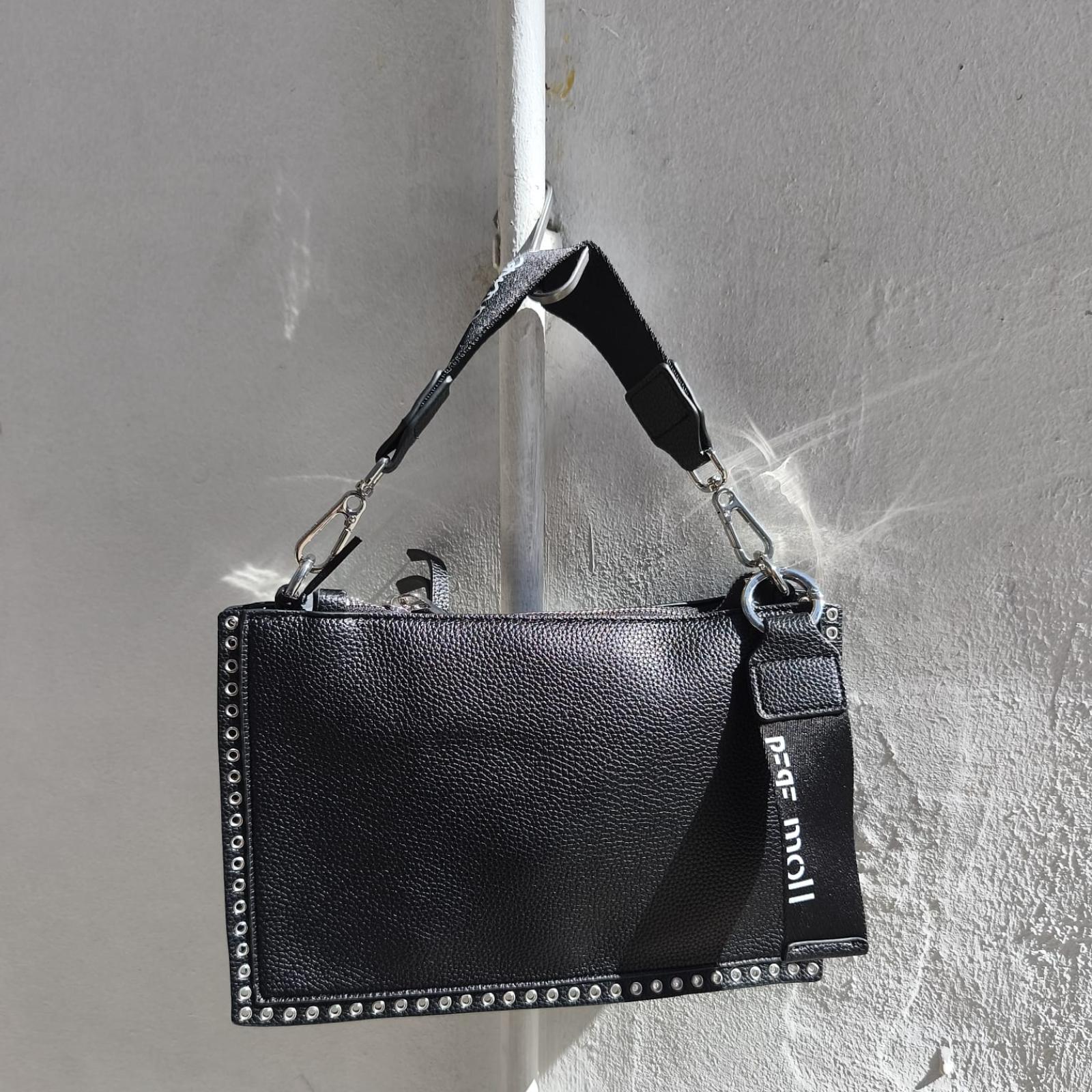 BOLSO DE MANO PEPE MOLL NEGRO