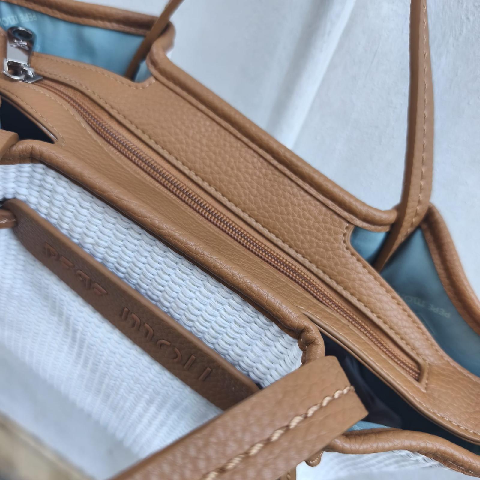 BOLSO DE MANO PEPE MOLL BLANCO