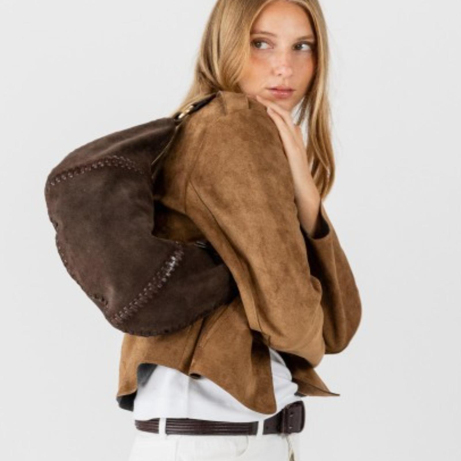 BOLSO DE HOMBRO  NARROWS MARRON