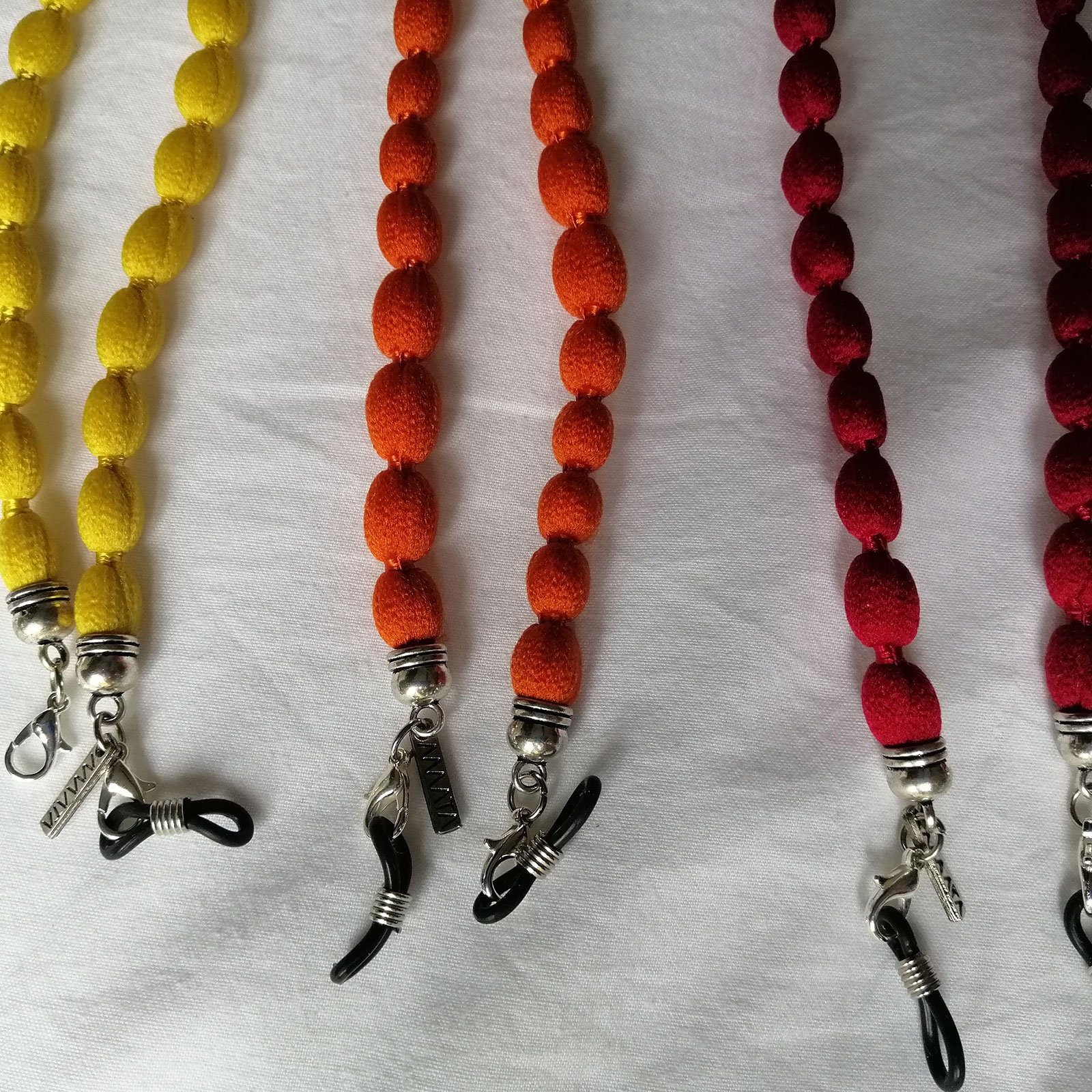 Cordón para gafas de algodón rojo