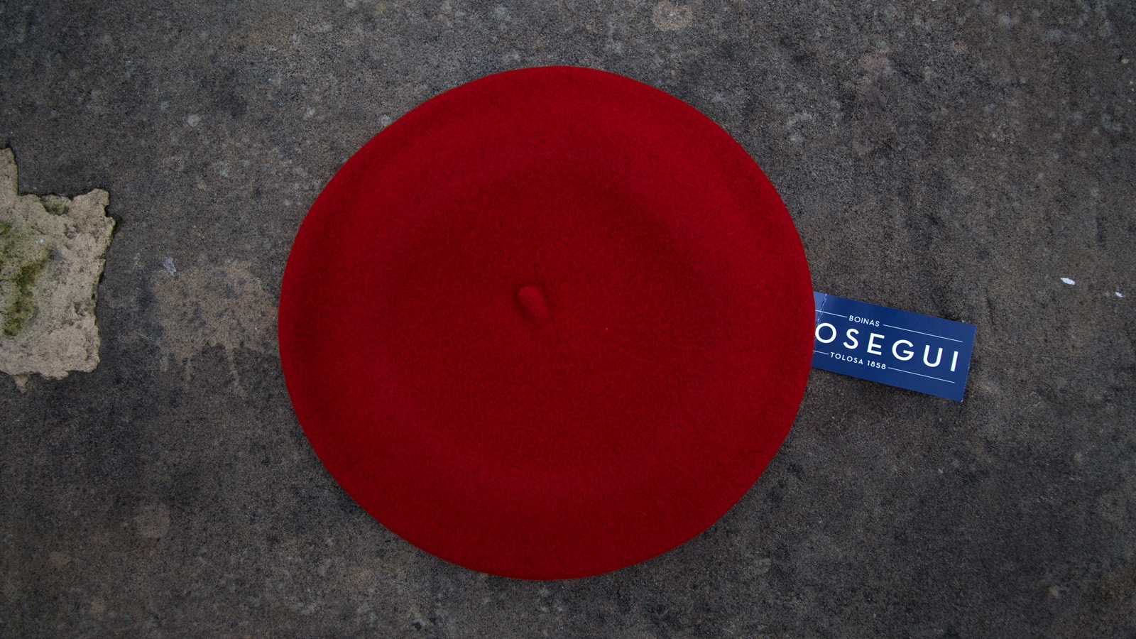 Boina Elsegui DAME con 100% lana merino roja - Mercera DORI - Irn - Gipuzkoa