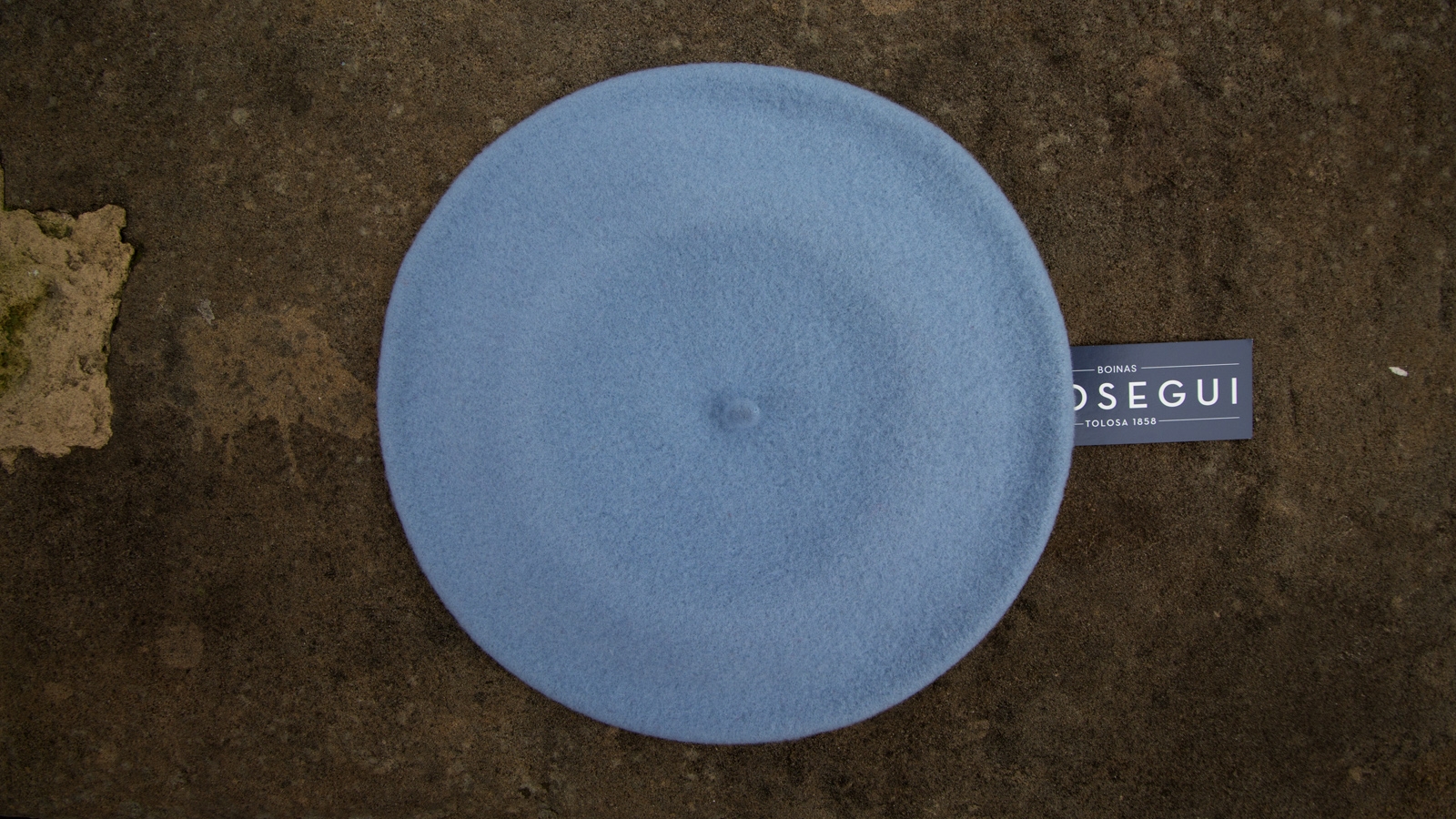 Boina Elsegui DAME con 100% lana merino azul cielo - Mercera DORI - Irn - Gipuzkoa