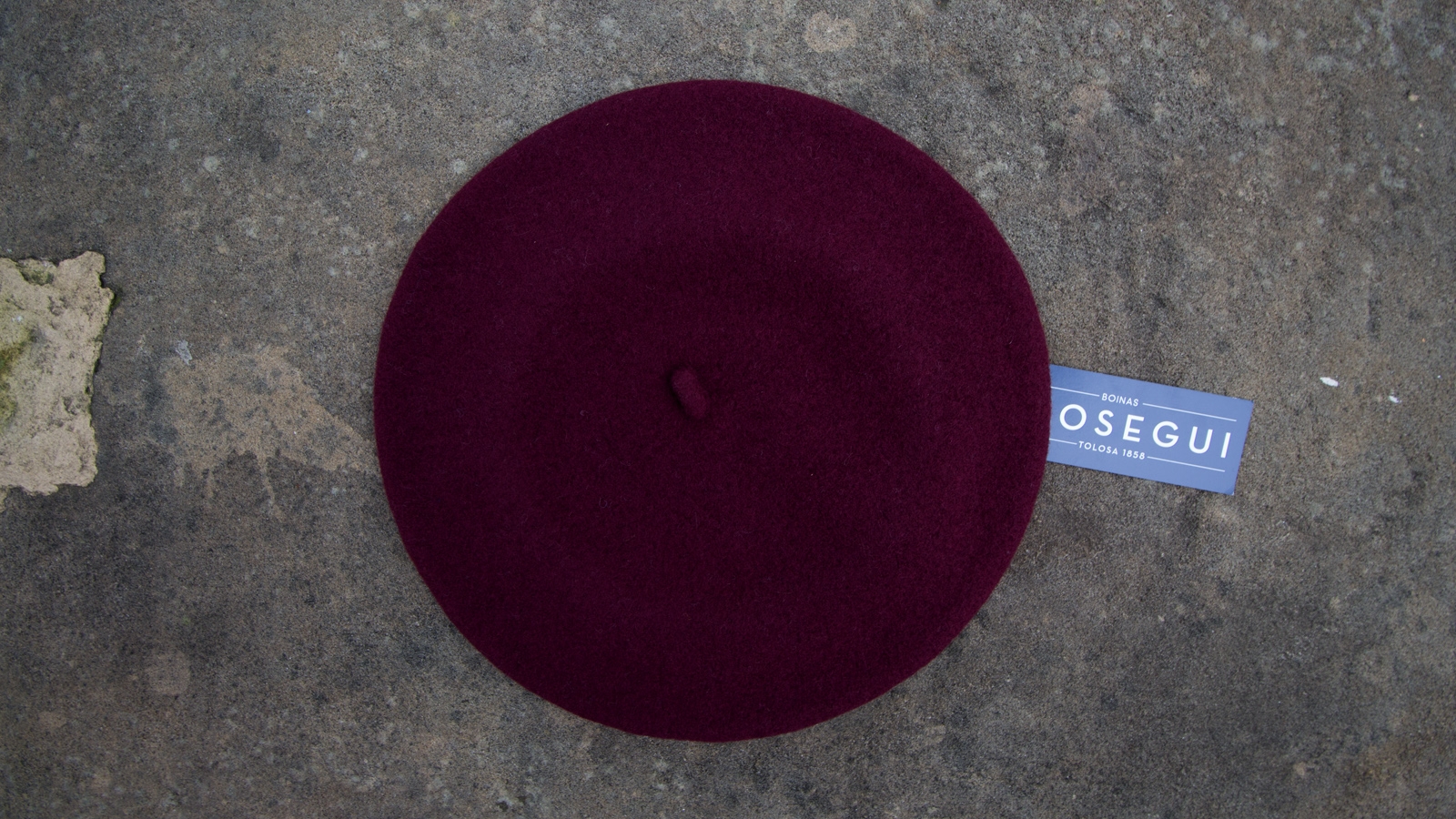 Boina Elsegui DAME con 100% lana merino granate - Mercera DORI - Irn - Gipuzkoa