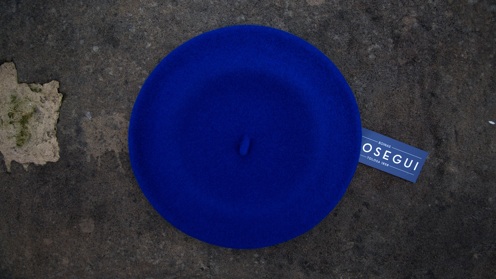 Boina Elsegui DAME con 100% lana merino azul - Mercera DORI - Irn - Gipuzkoa