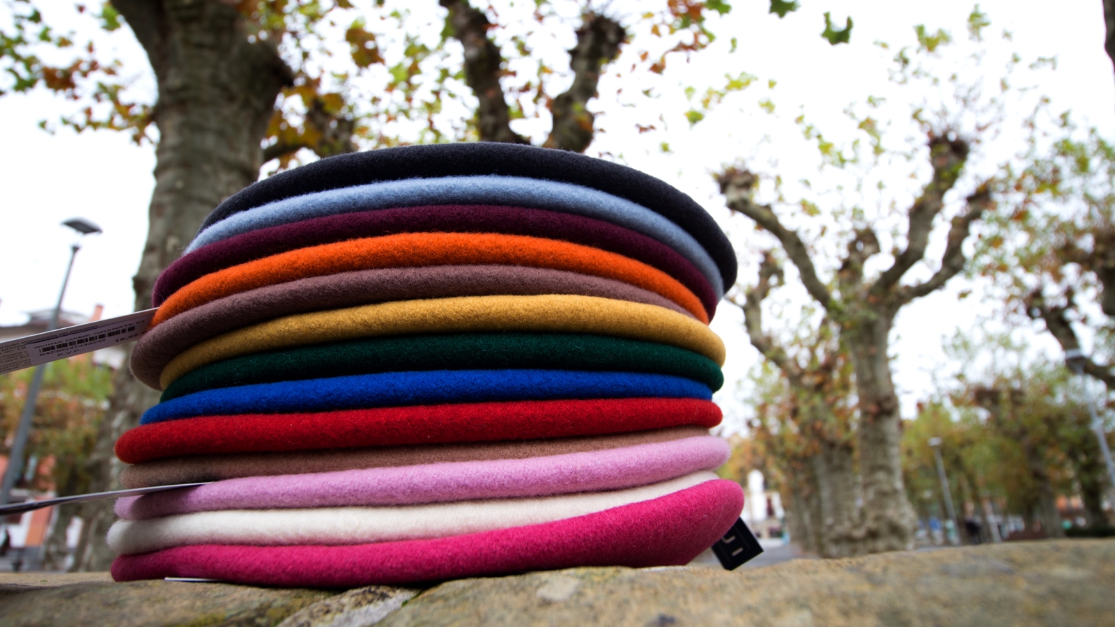 Boina Elsegui DAME con 100% lana merino topo - Mercera DORI - Irn - Gipuzkoa