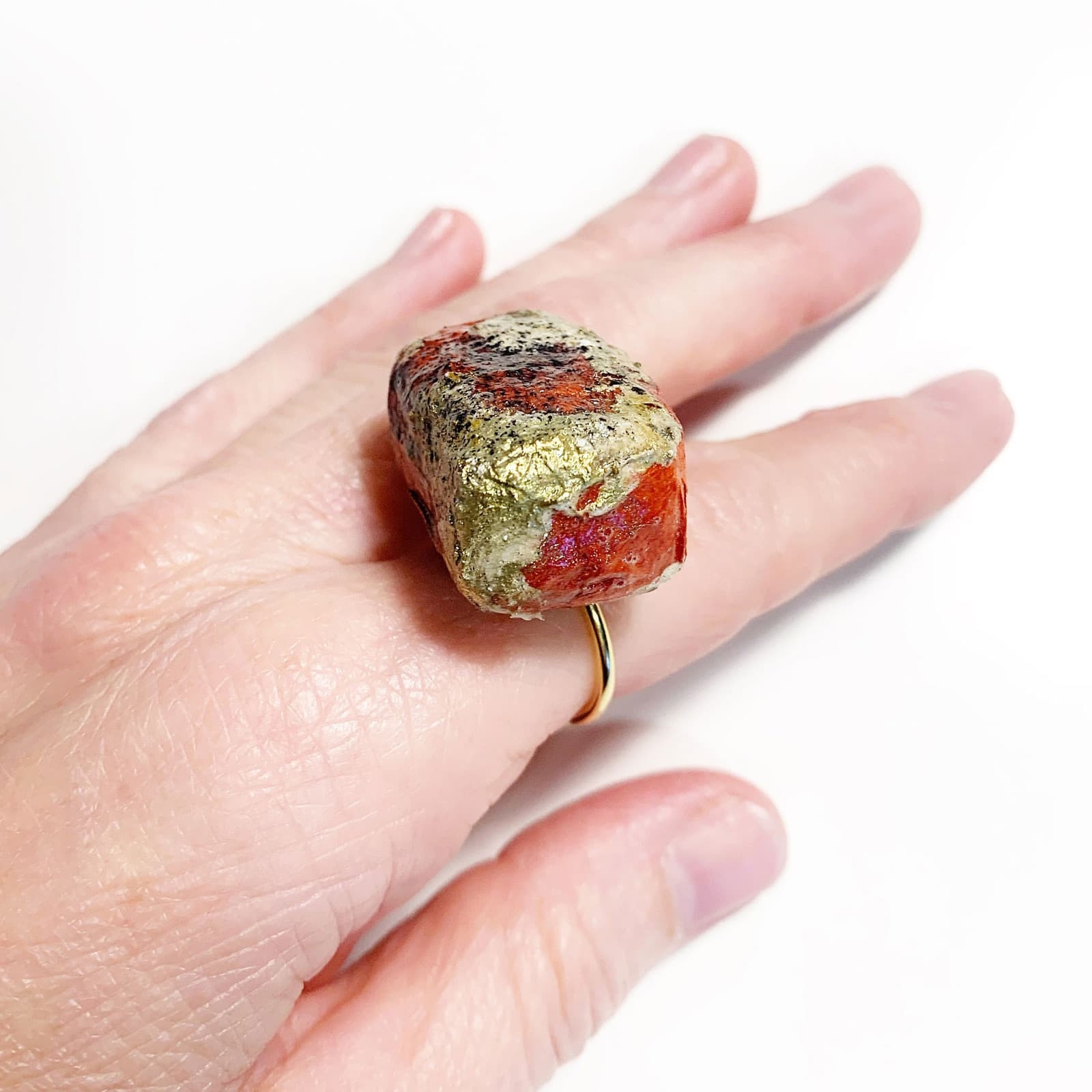 Anillo Coleccin Allegra - Rosso fuoco - Giovanna Bittante - Donostia