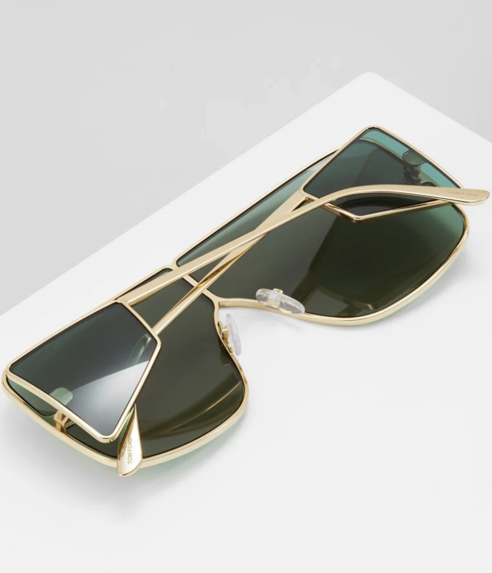 GAFAS,SOL, METALICADORADA, PROTECTORESLATERALES, CRISTALVERDE, TOM FORD