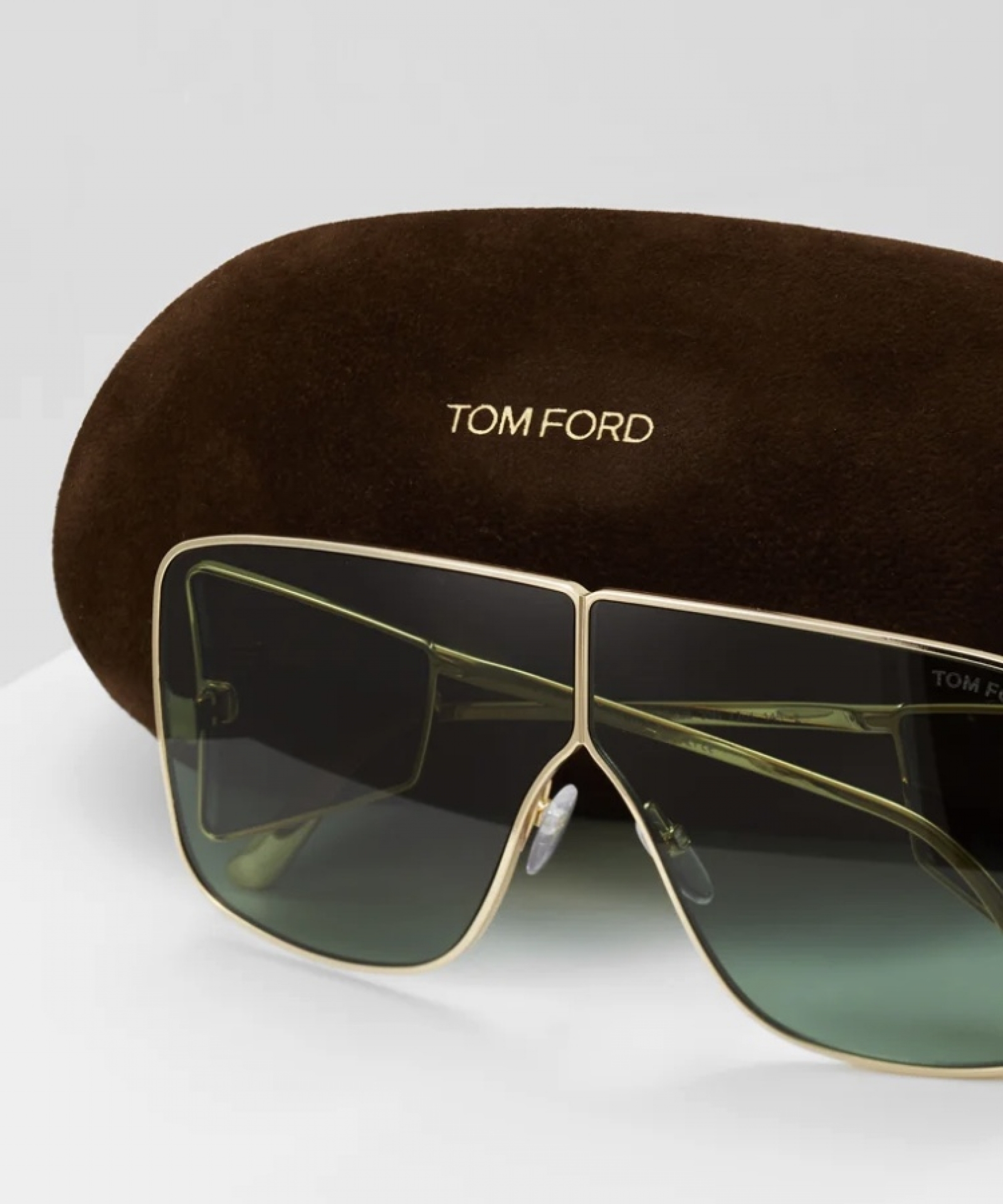 GAFAS,SOL, METALICADORADA, PROTECTORESLATERALES, CRISTALVERDE, TOM FORD